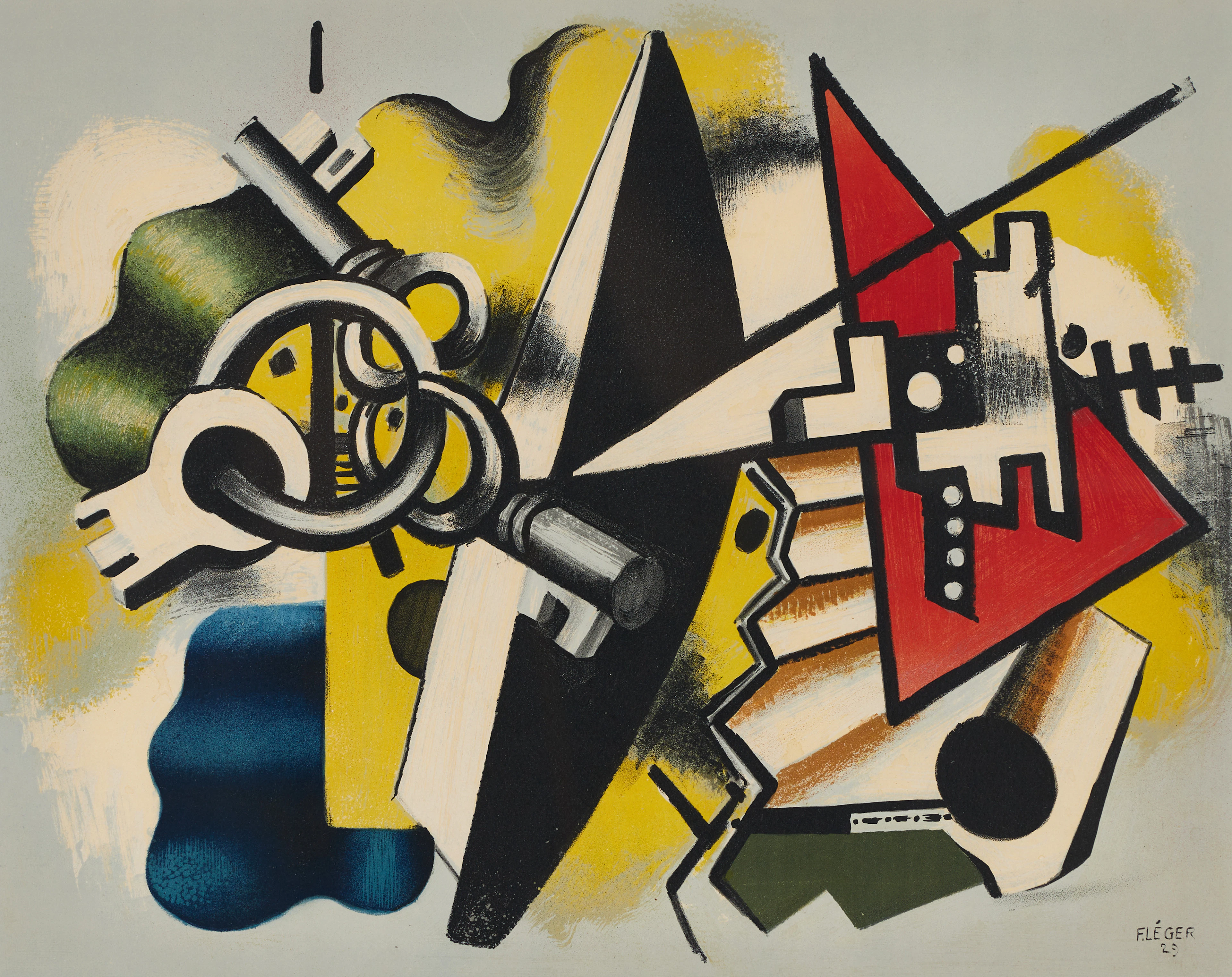 FERNAND LEGÉR (Frankrike, 1881-1955), efter, "Nature morte aux clefs"