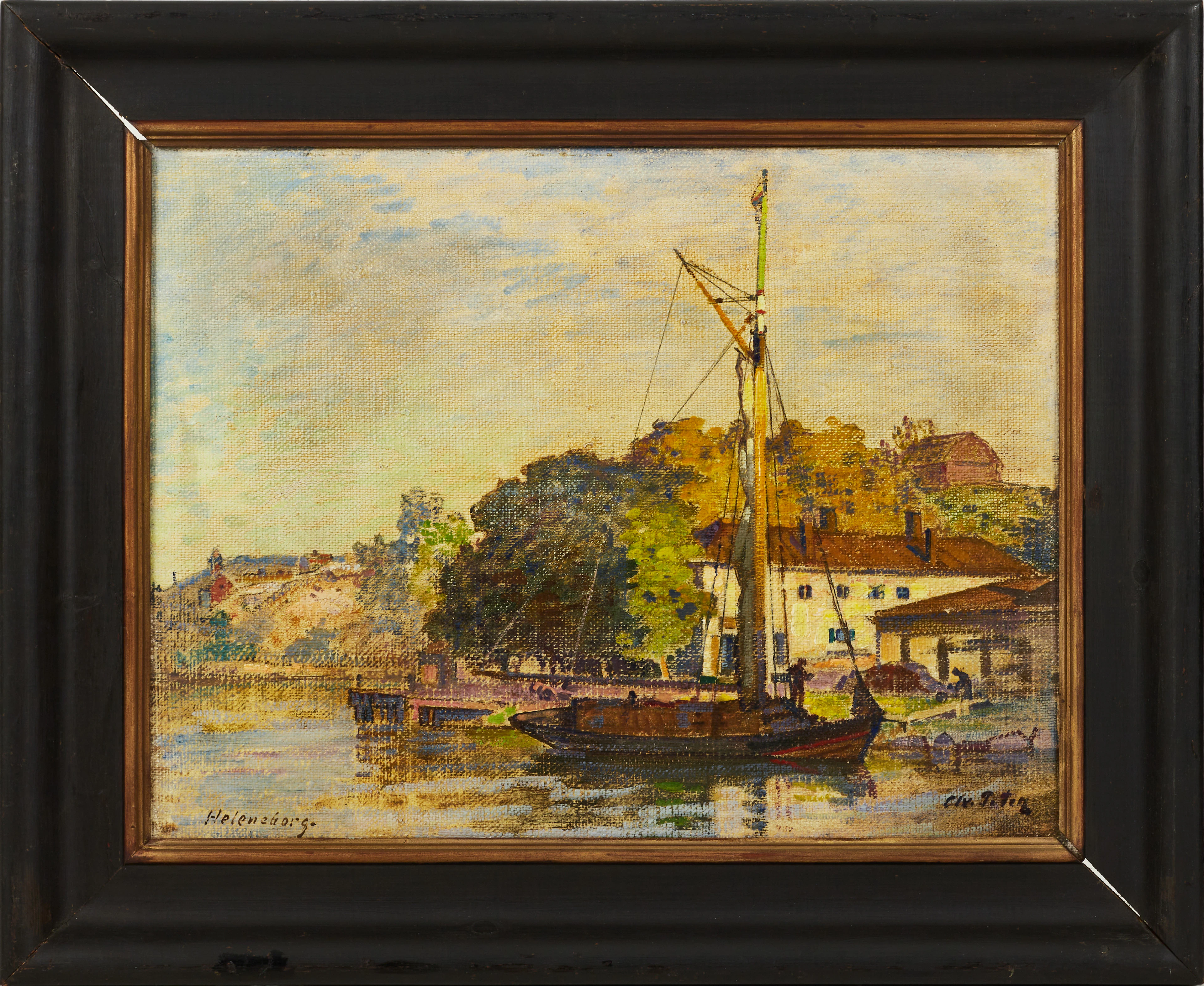 AXEL PETER (Mönsterås 1863-1942 i Stockholm), ”Heleneborg” vid Södermälarstrand