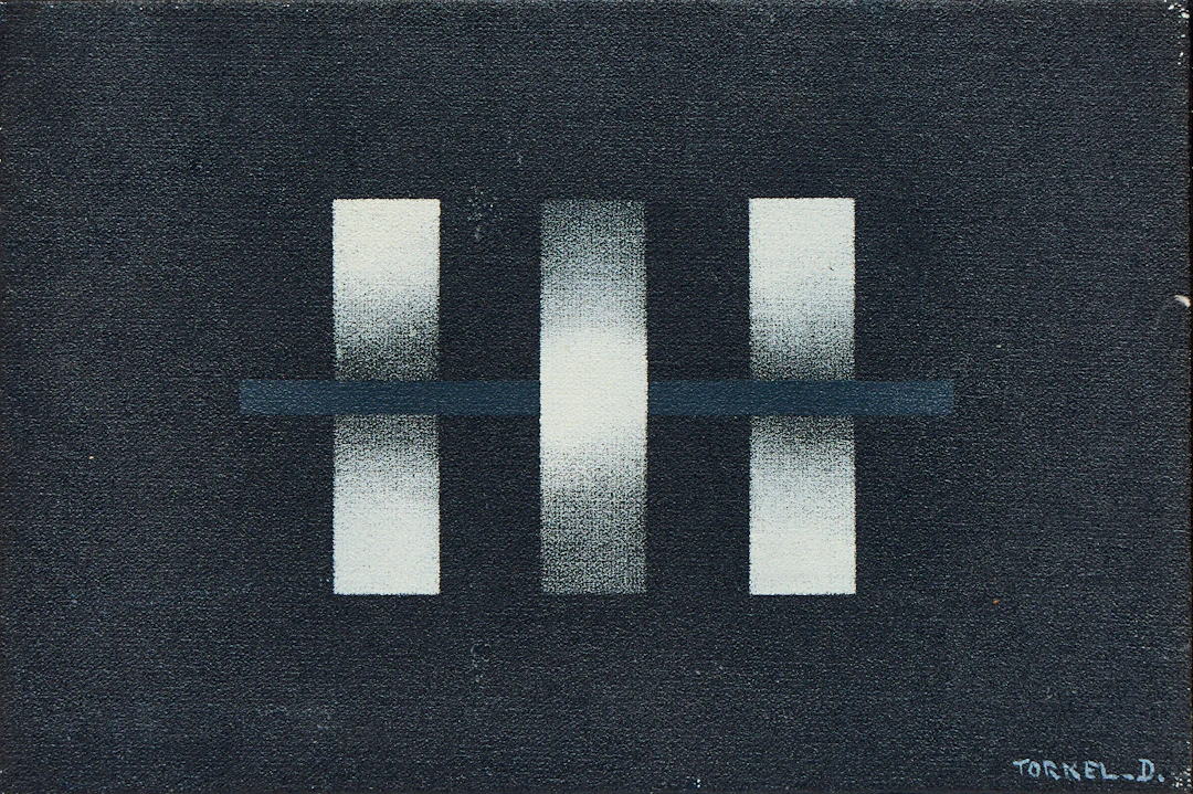 TORKEL DAHLSTEDT (född 1942): Konkret komposition, signerad Torkel