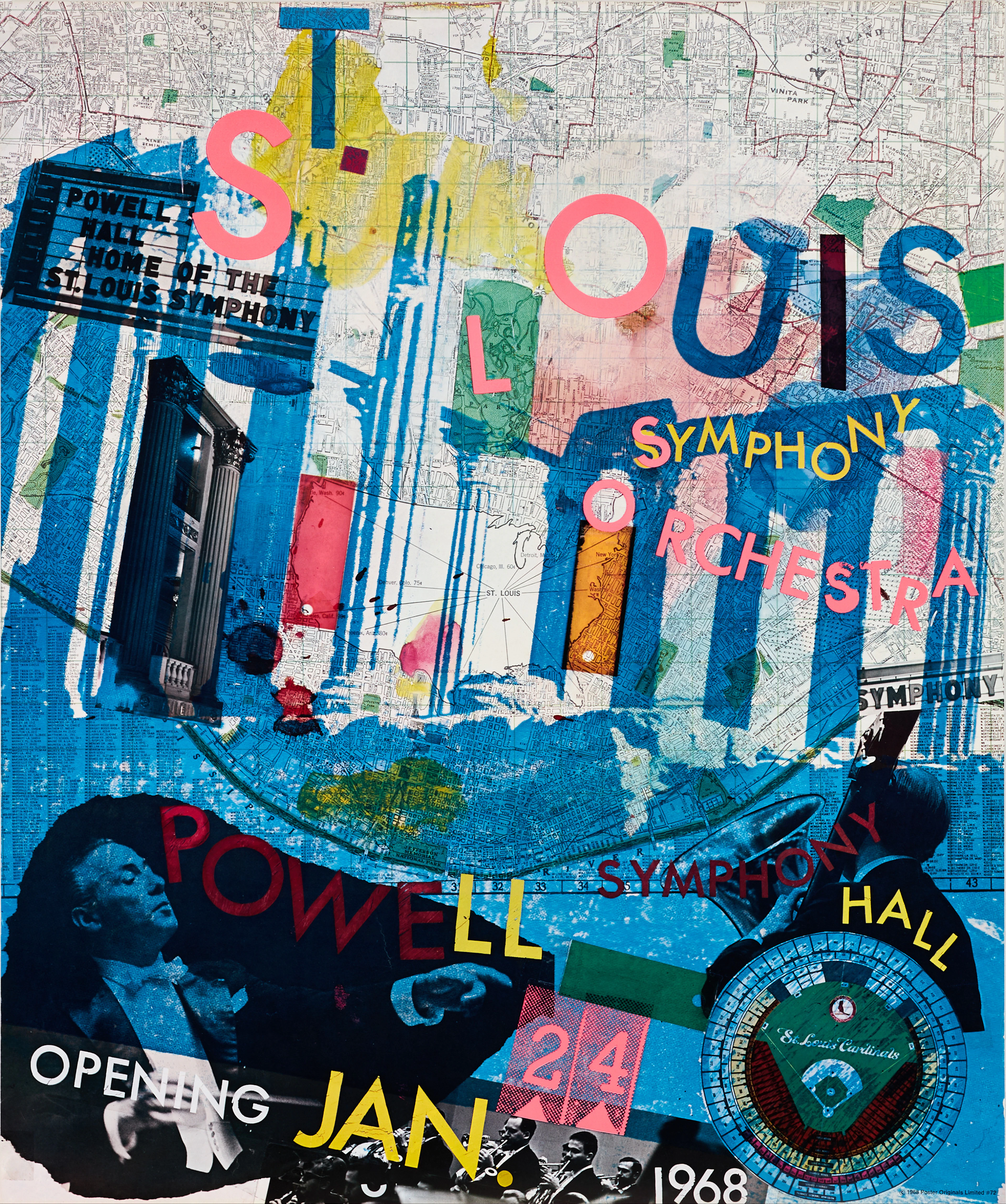 ROBERT RAUSCHENBERG (USA, 1925-2008). Affisch, för St. Louis Symphony