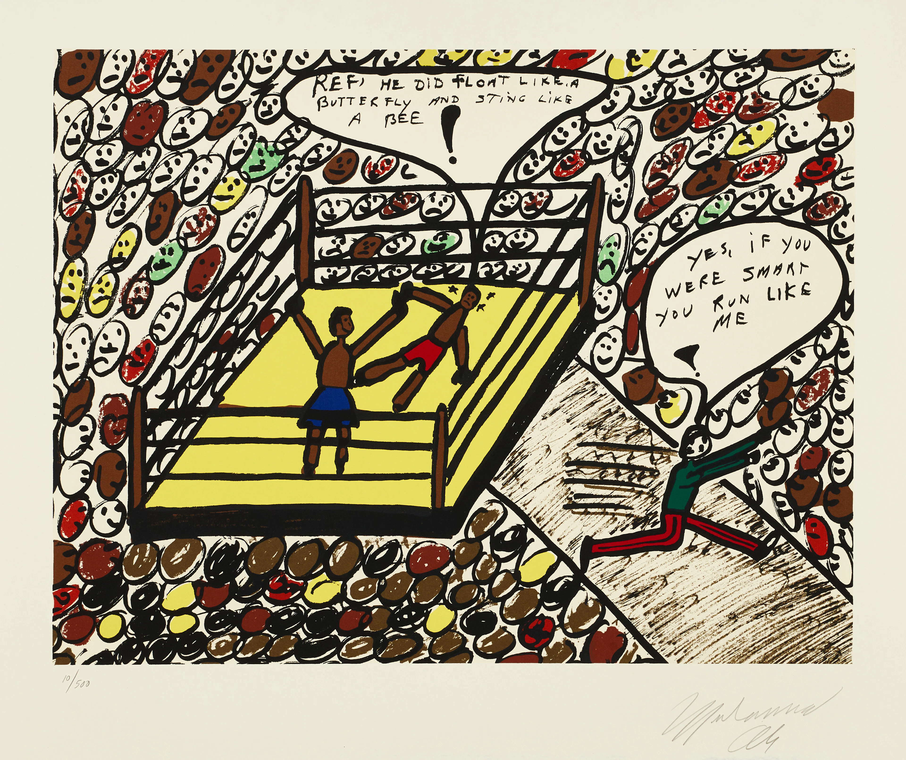 MUHAMMAD ALI (USA, 1942-2016), "Sting Like A Bee" (1978), signed