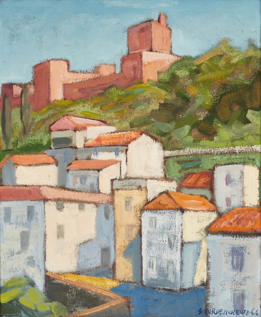 BRITA NORDENCREUTZ (1899-1982). "Granada", signerad och daterad 66