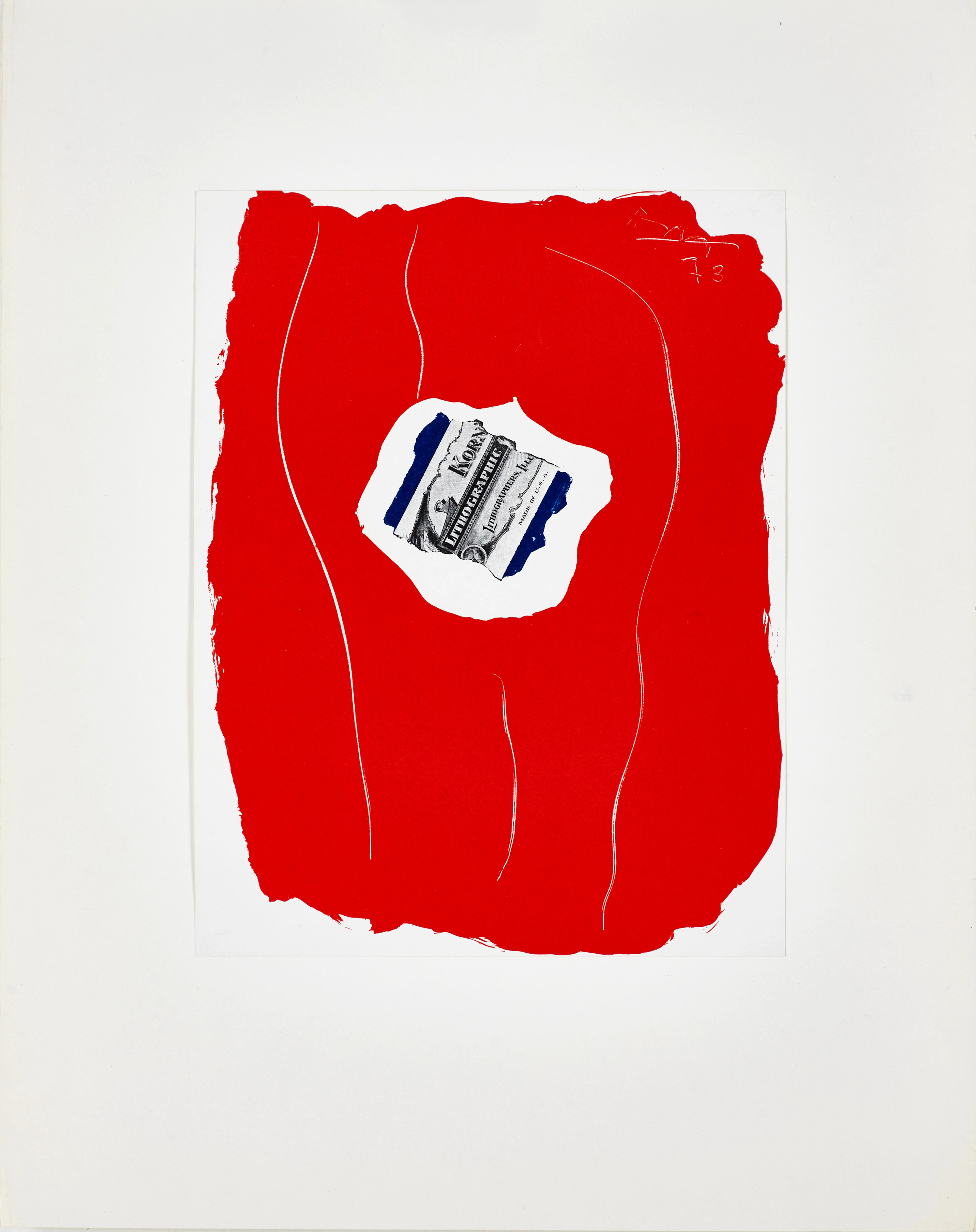 ROBERT MOTHERWELL (USA, 1915-1991). Tricolor, signerad och daterad