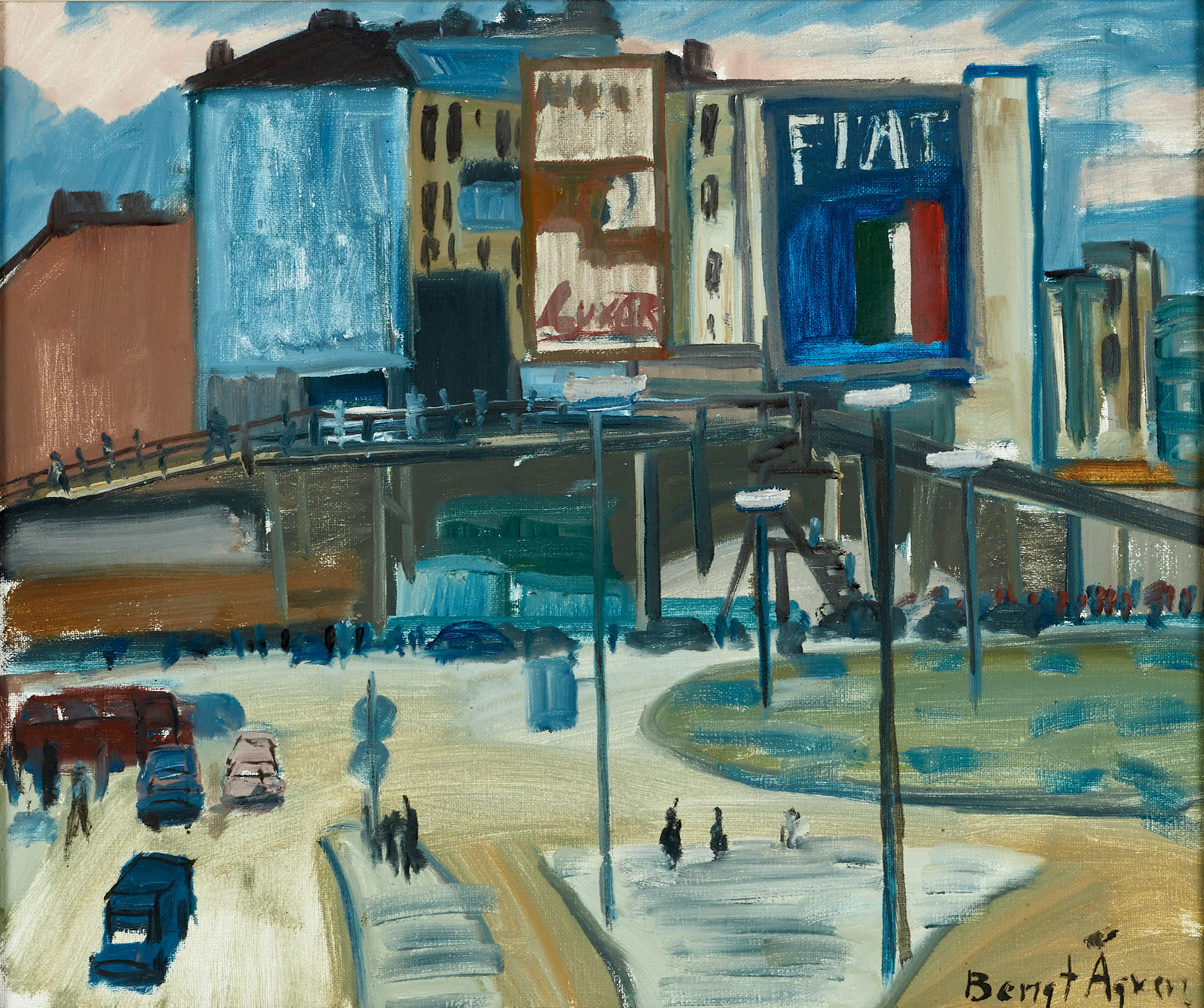 BENGT ÅGREN (1936-2016). Sergels Torg, innan rivningarna och Kulturhuset