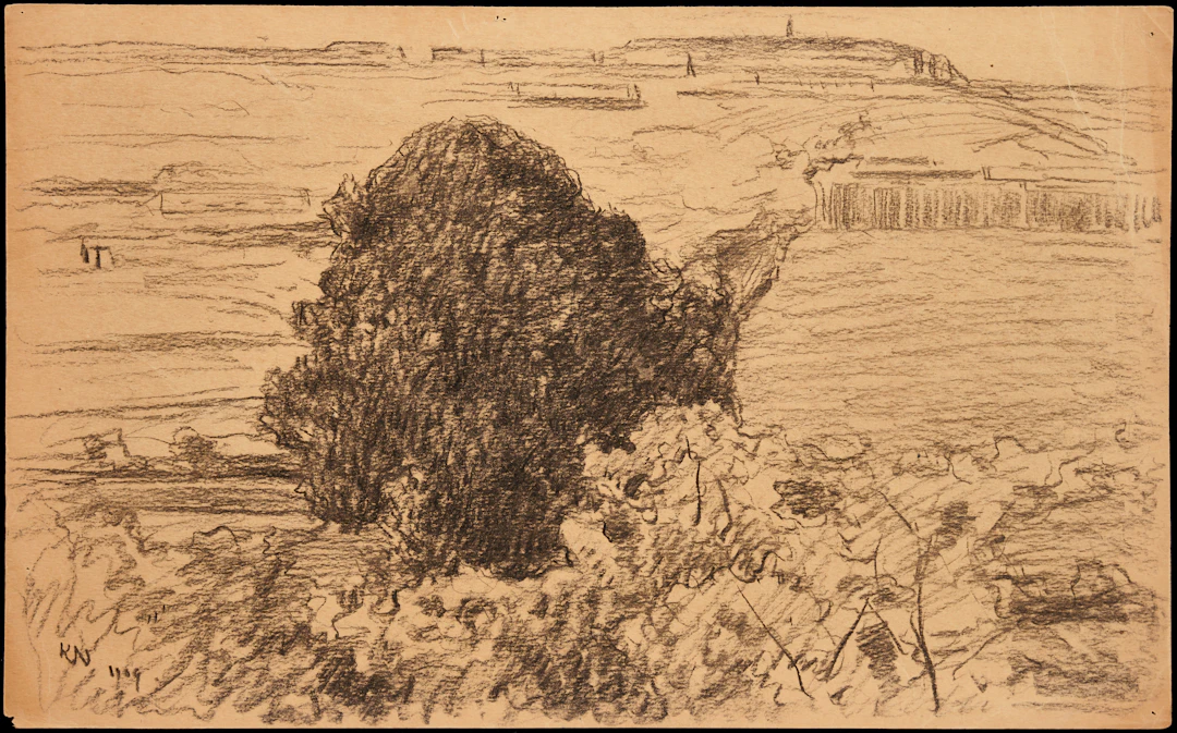 KARL NORDSTRÖM (Tjörn 1855-1923 Drottningholm). Vidsträckt landskap