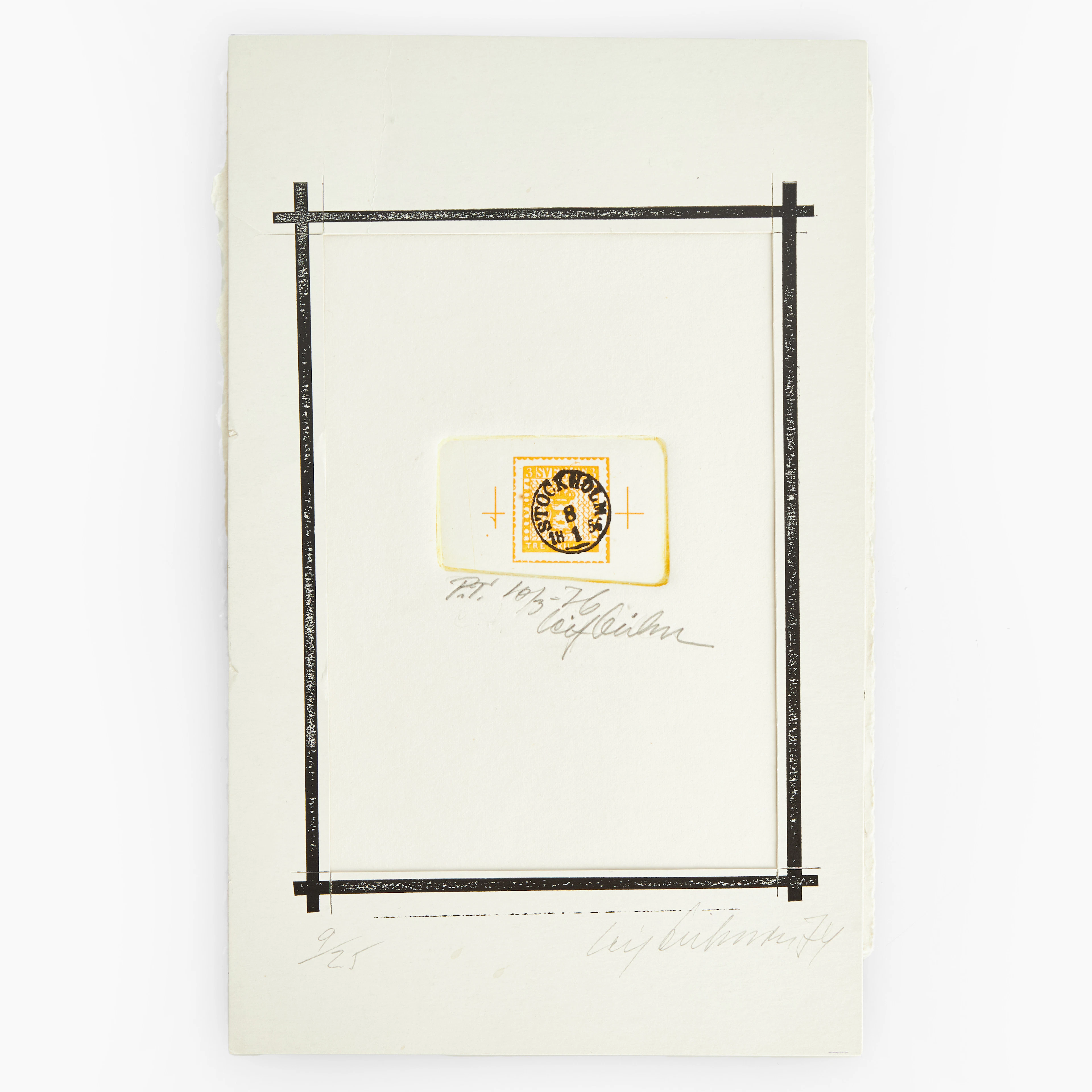 LEIF ERIKSSON (Uppsala 1939-2019 Malmö), 7 dlr, "The Yellow Error"