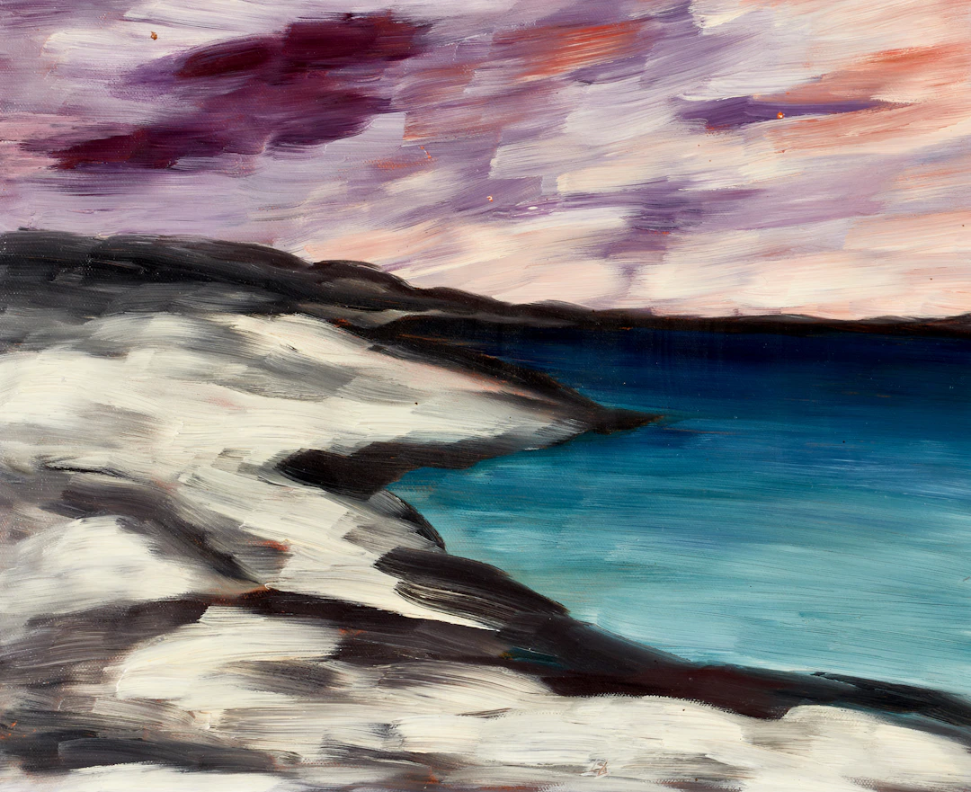 BEDA LÖBERG (1895-1974), "Vinterstämning", olja på duk, signerad Beda