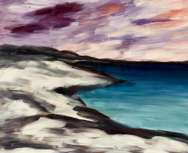 BEDA LÖBERG (1895-1974), "Vinterstämning", olja på duk, signerad Beda