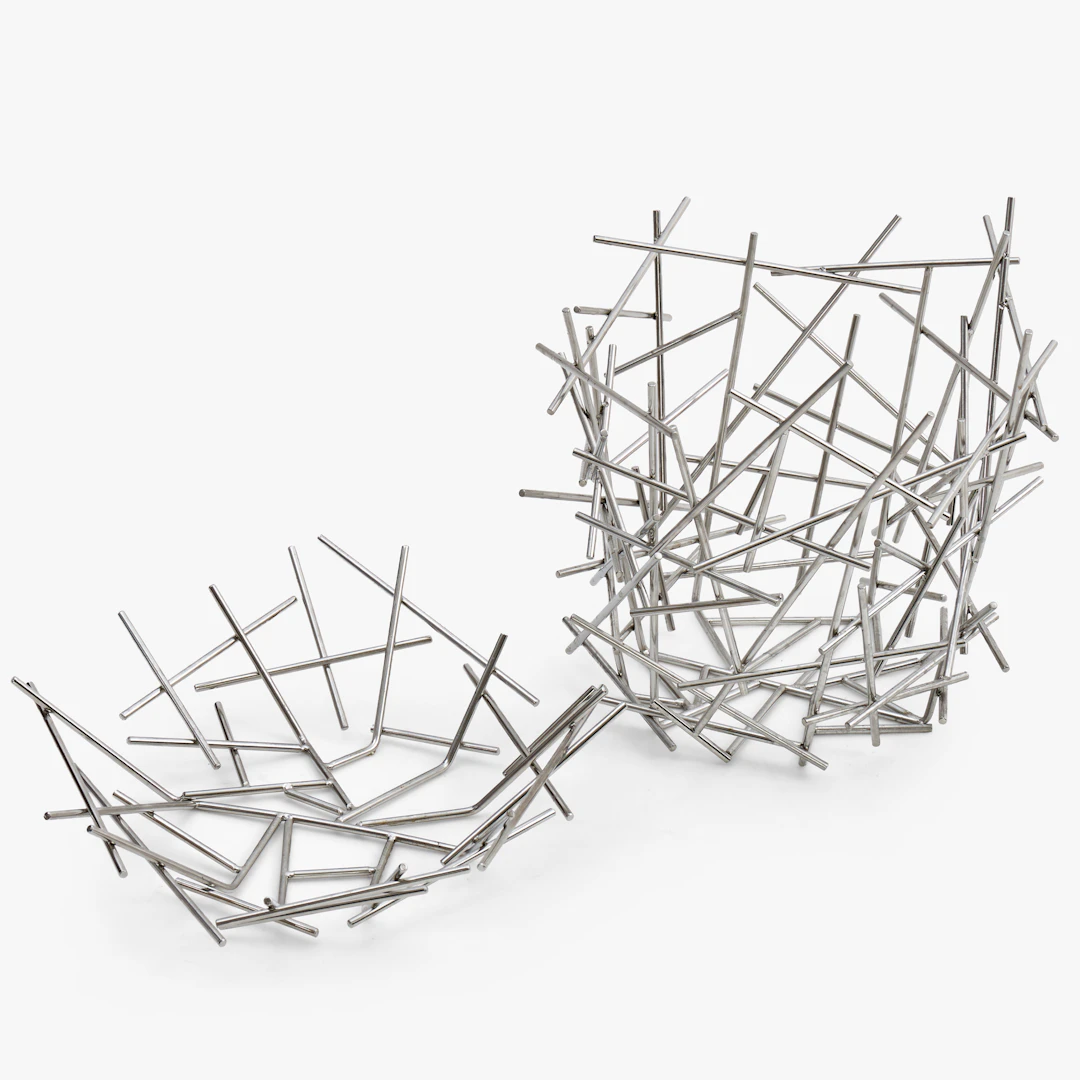 FRATELLI CAMPANA. Fruktstålar, 2 st, "Blow Up", Alessi, 2004.
