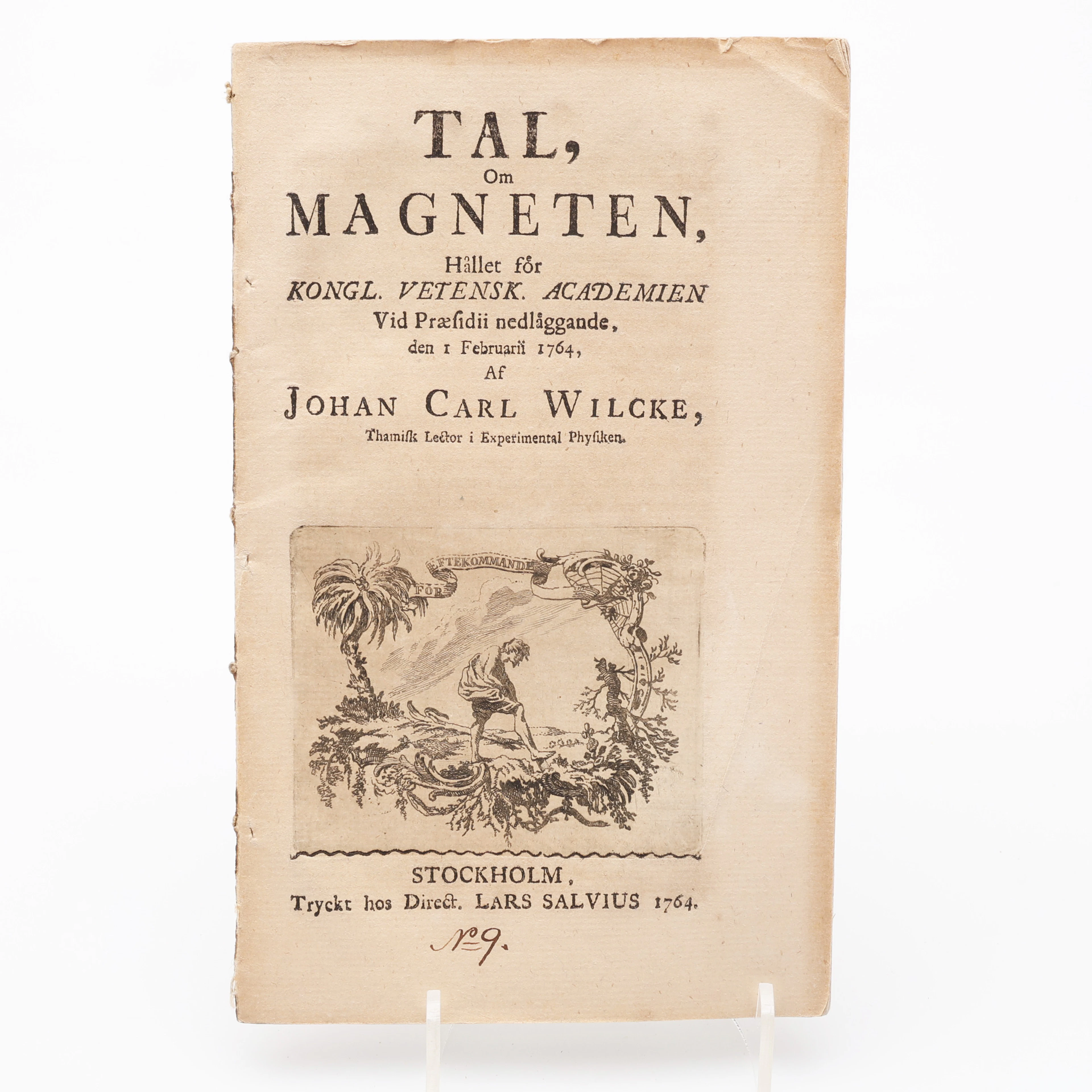 MAGNETEN. EXPERIMENTALFYSIKERN JOHAN CARL WILCK'S TAL OM MAGNETEN