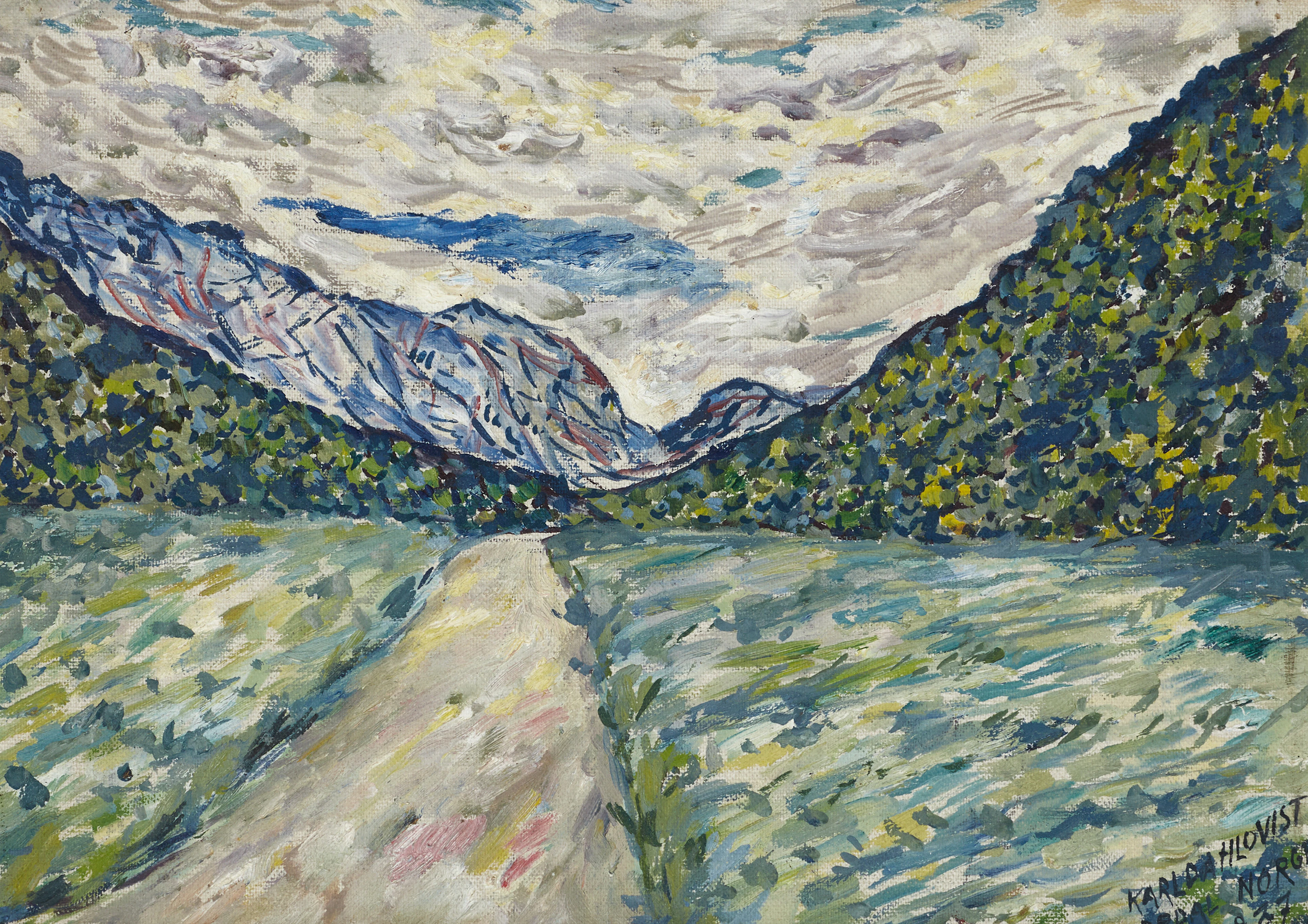 KARL DAHLQVIST (1900-1971), Motiv från Norge, signerad och daterad