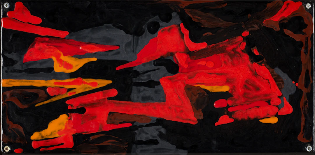 LEIF KNUDSEN (1928-1975). "Emalj IV", signerad samt daterad 1959 a