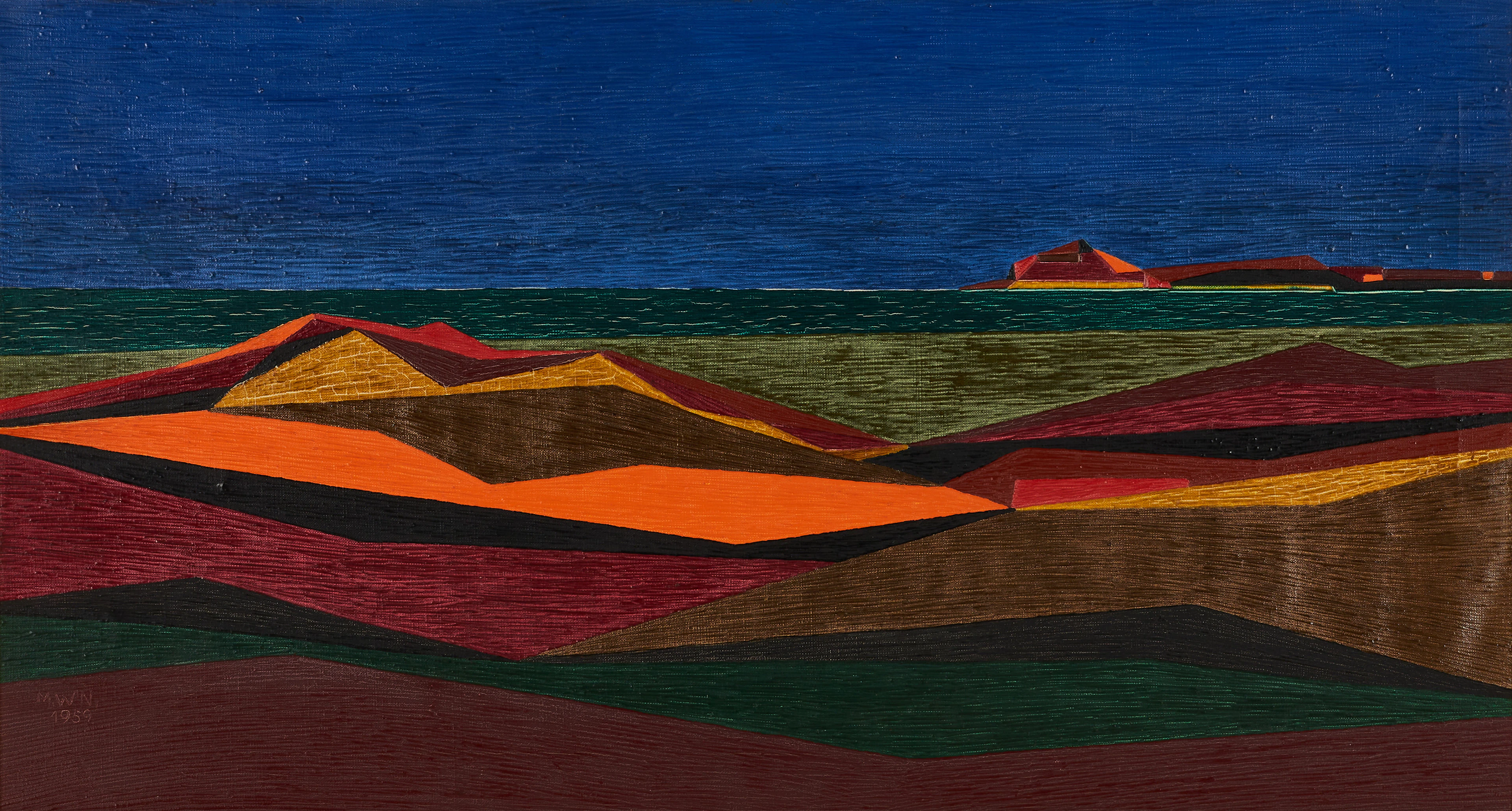 MARIA WINGREN-SAMOURKAS (1916–2001), Landskap, monogramsignerad M.W.S.