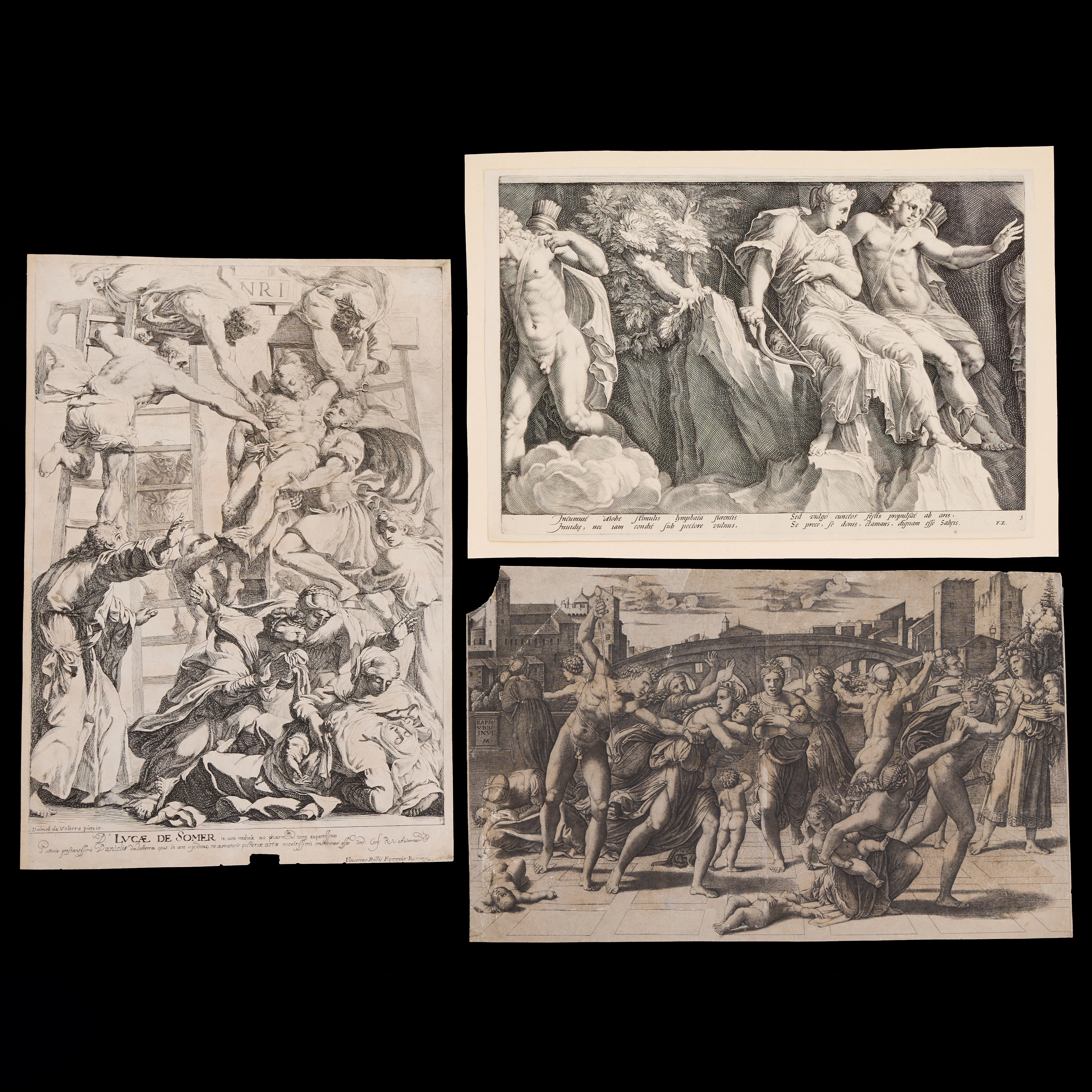 ÄLDRE GRAVYRER (3), ”The Massacre of Innocents”, Kopparstick ca 1510-14