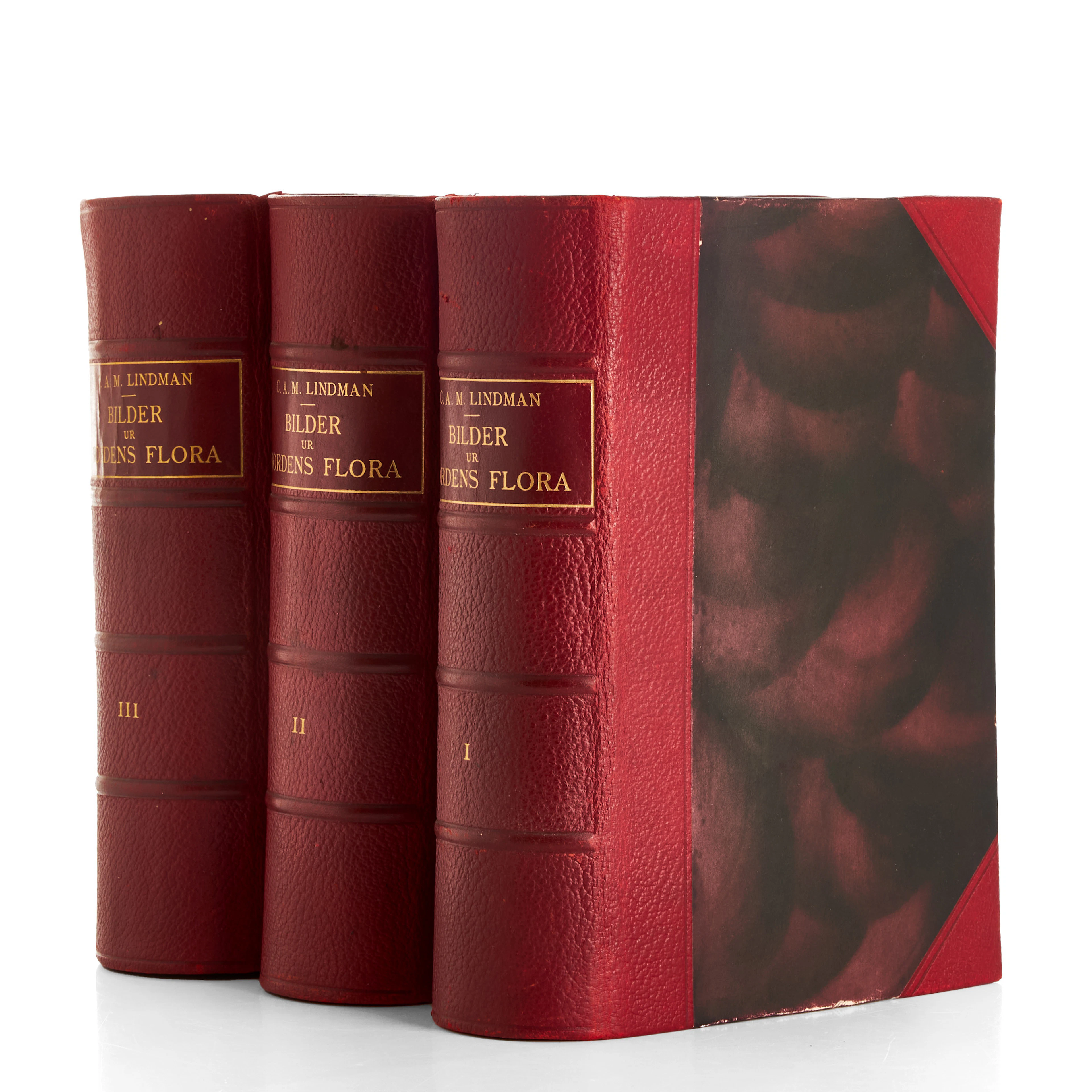 C.A.M. LINDMAN - "BILDER UR NORDENS FLORA", 3 volymer (I, II, III)