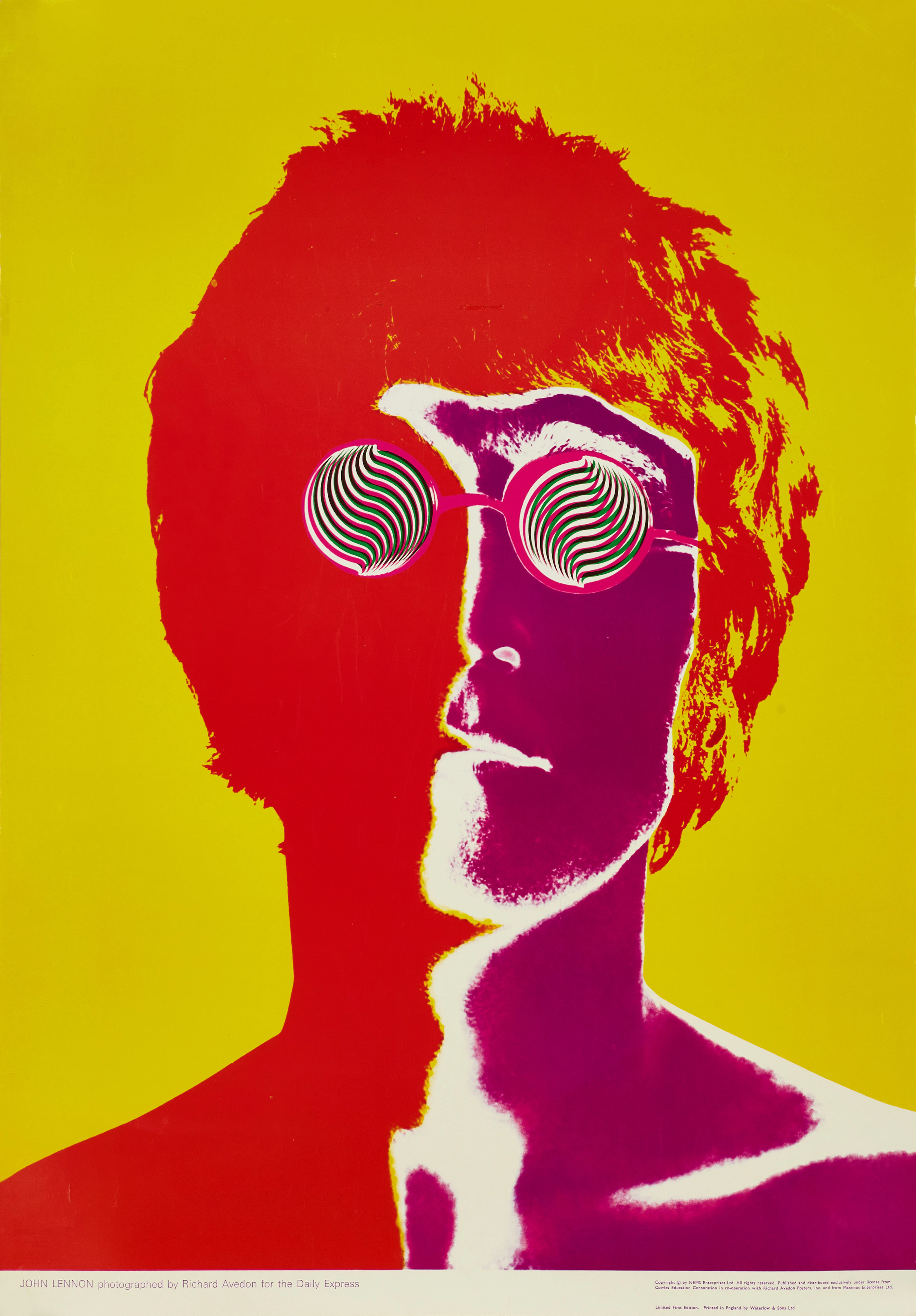 JOHN LENNON - THE BEATLES, photographed by Richard Avedon 1967, original