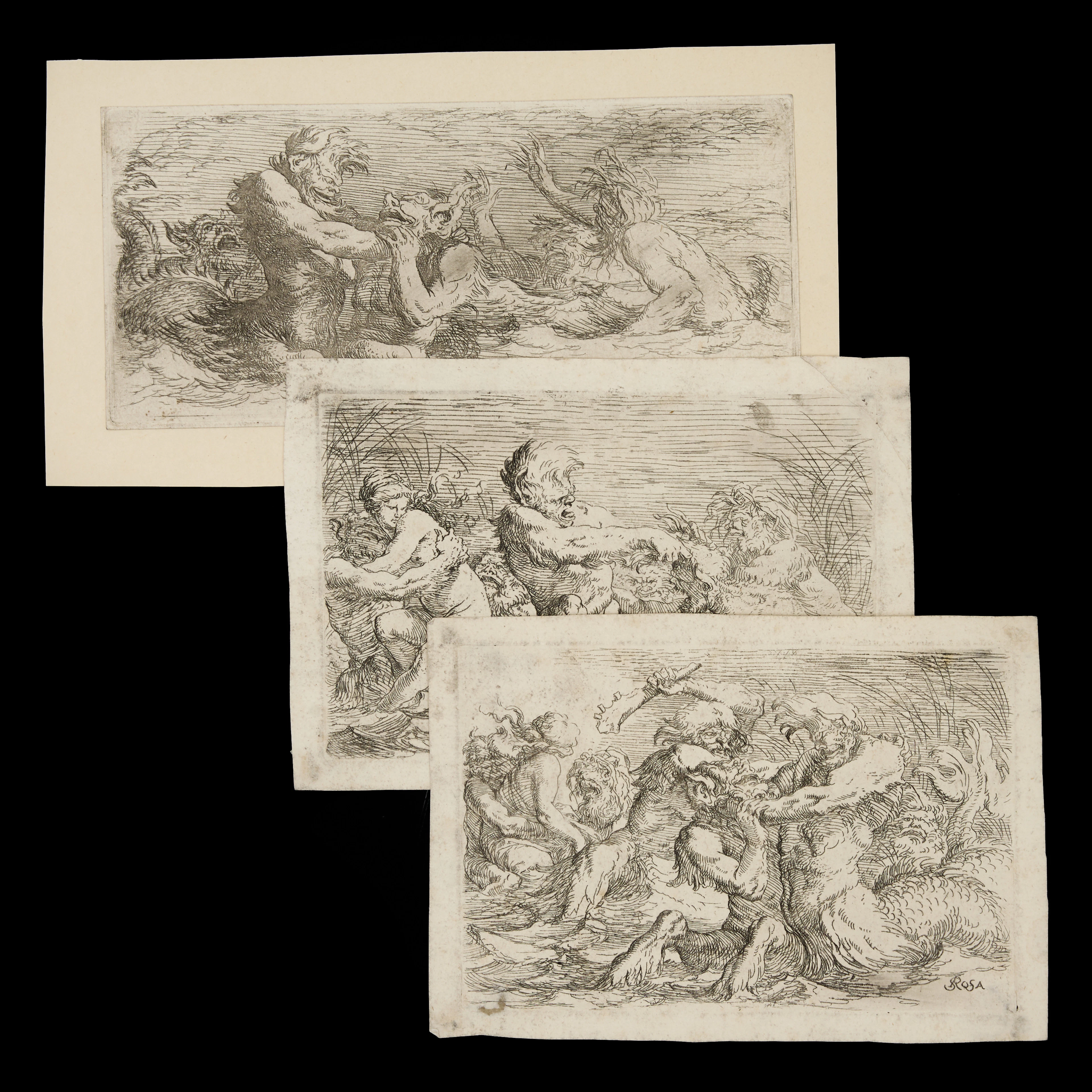SALVATOR ROSA (1615-1673), "Battling Tritons", ur "The Triton Group"