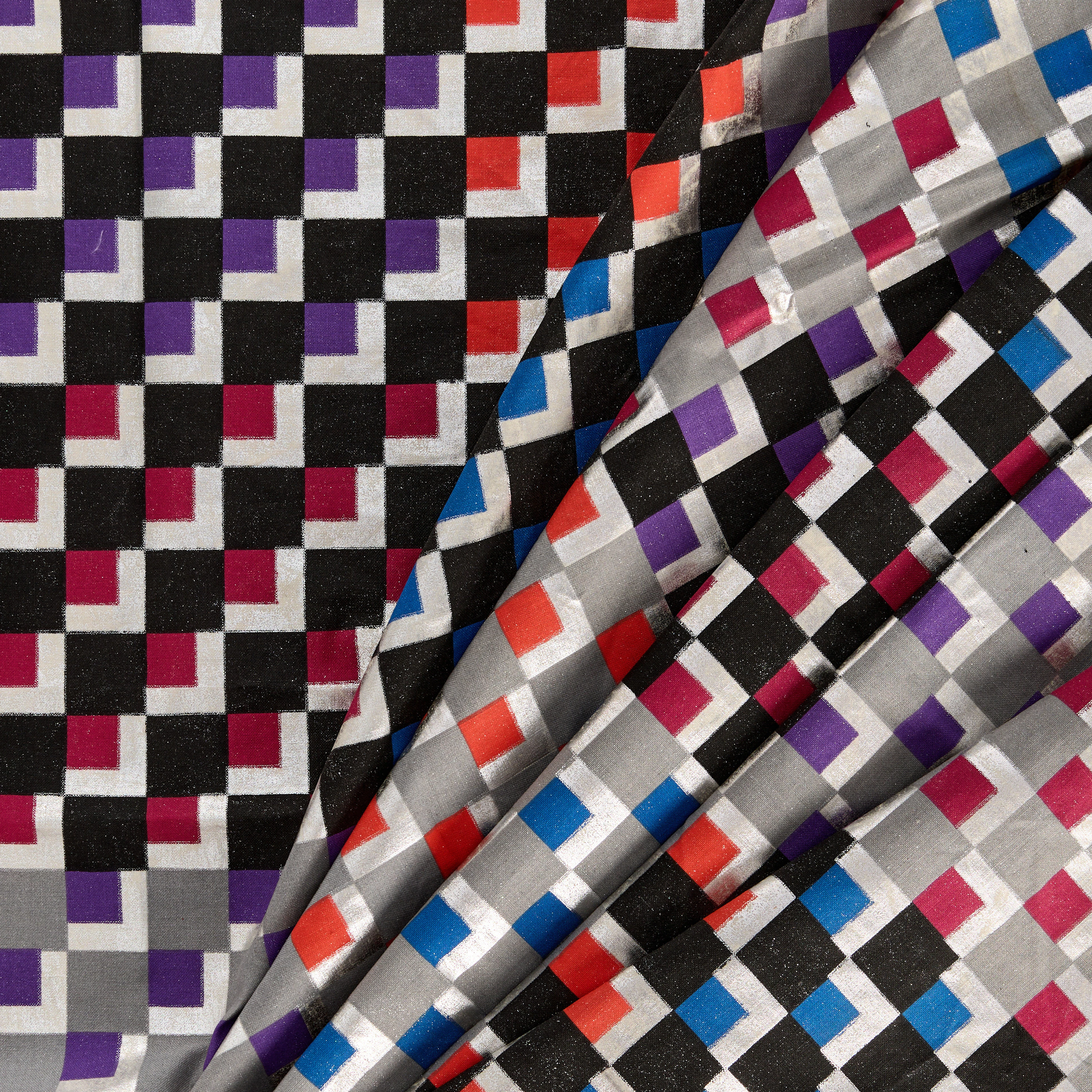 VERNER PANTON (1926–1998). Textil, 3 delar, "Mira - Terzo".
