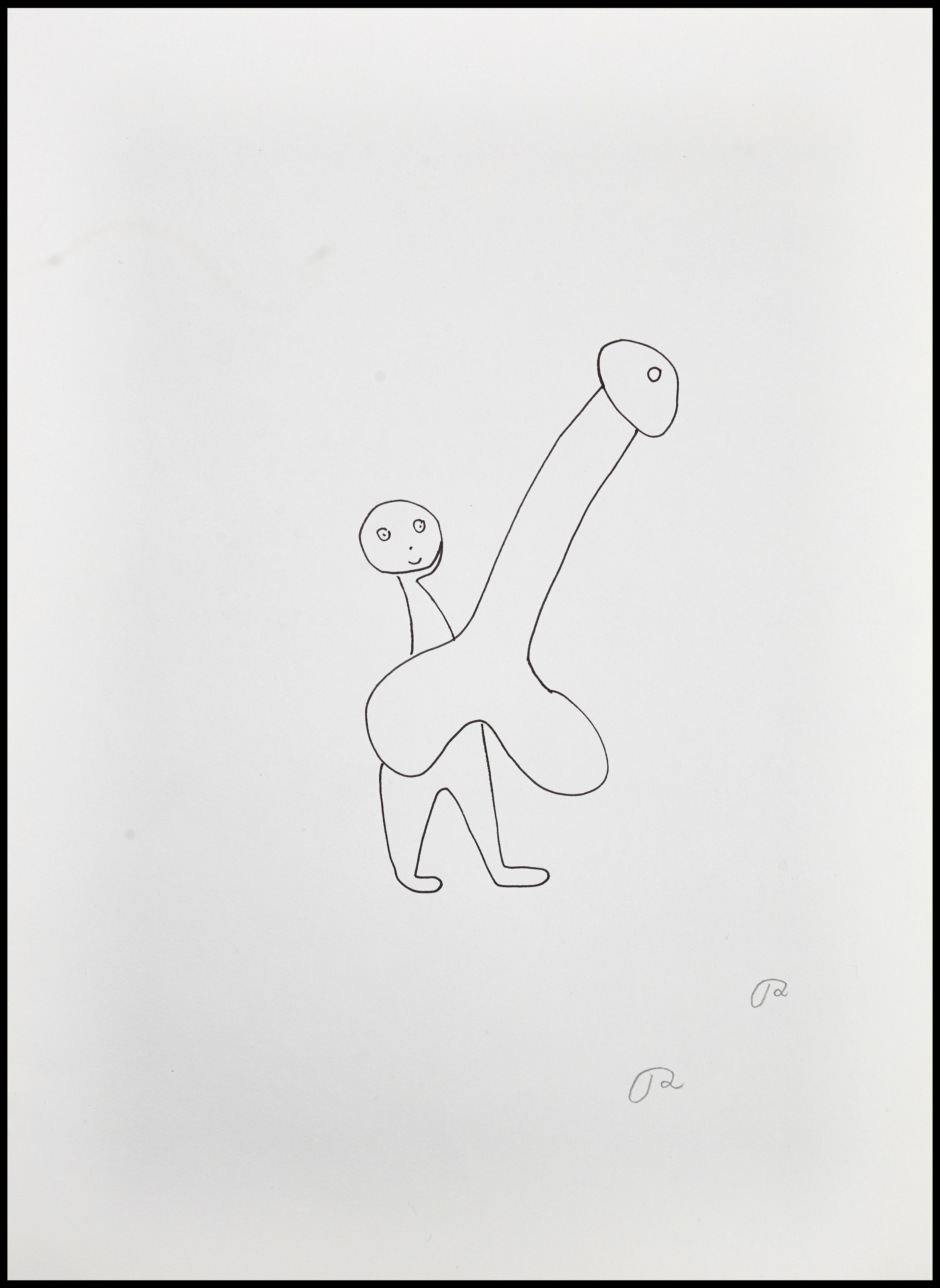ROGER RISBERG (Sverige, Göteborg, 1956-2011). Figurakt, monogramsignerad
