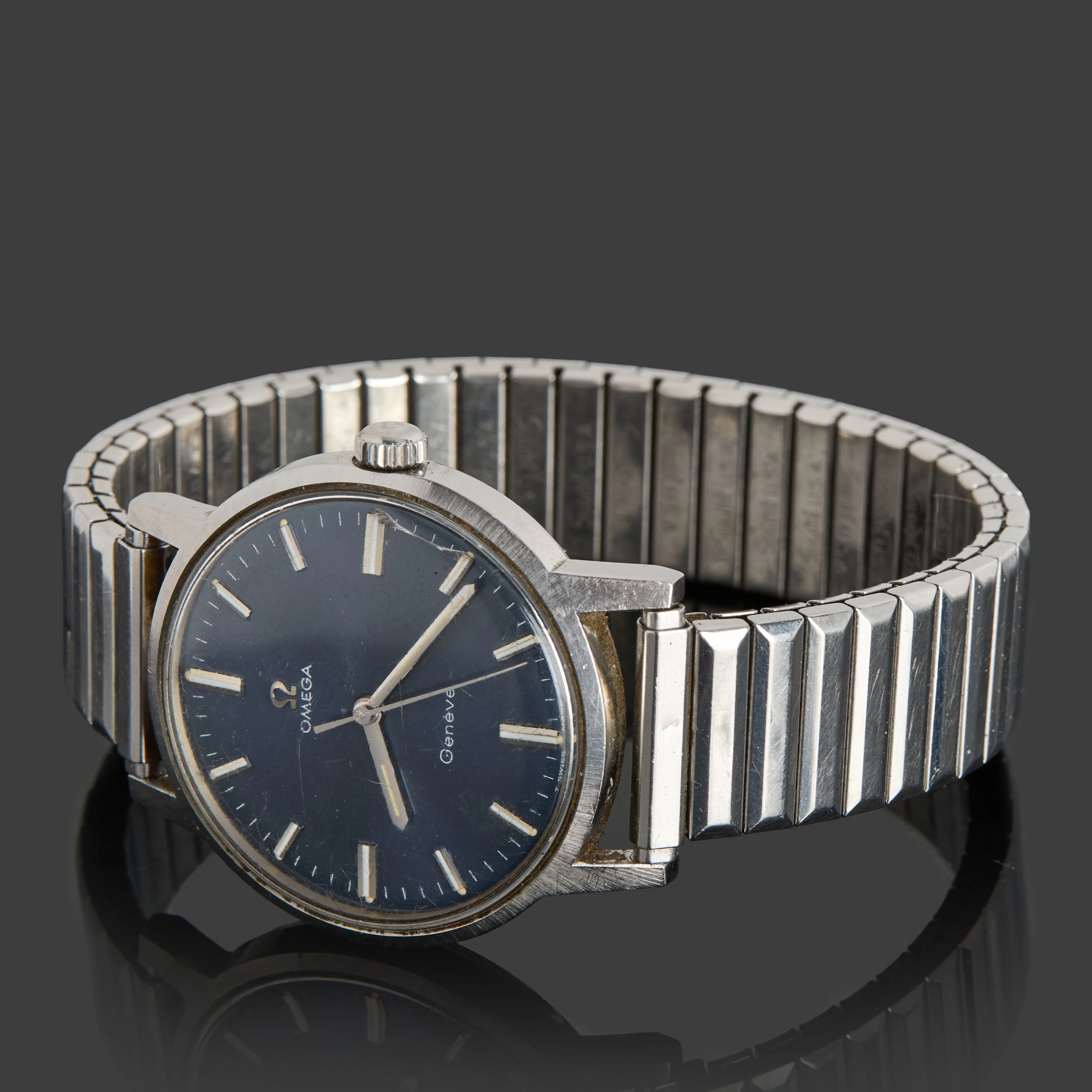 OMEGA. herrarmbandsur, Genevé, automatisk, stål.