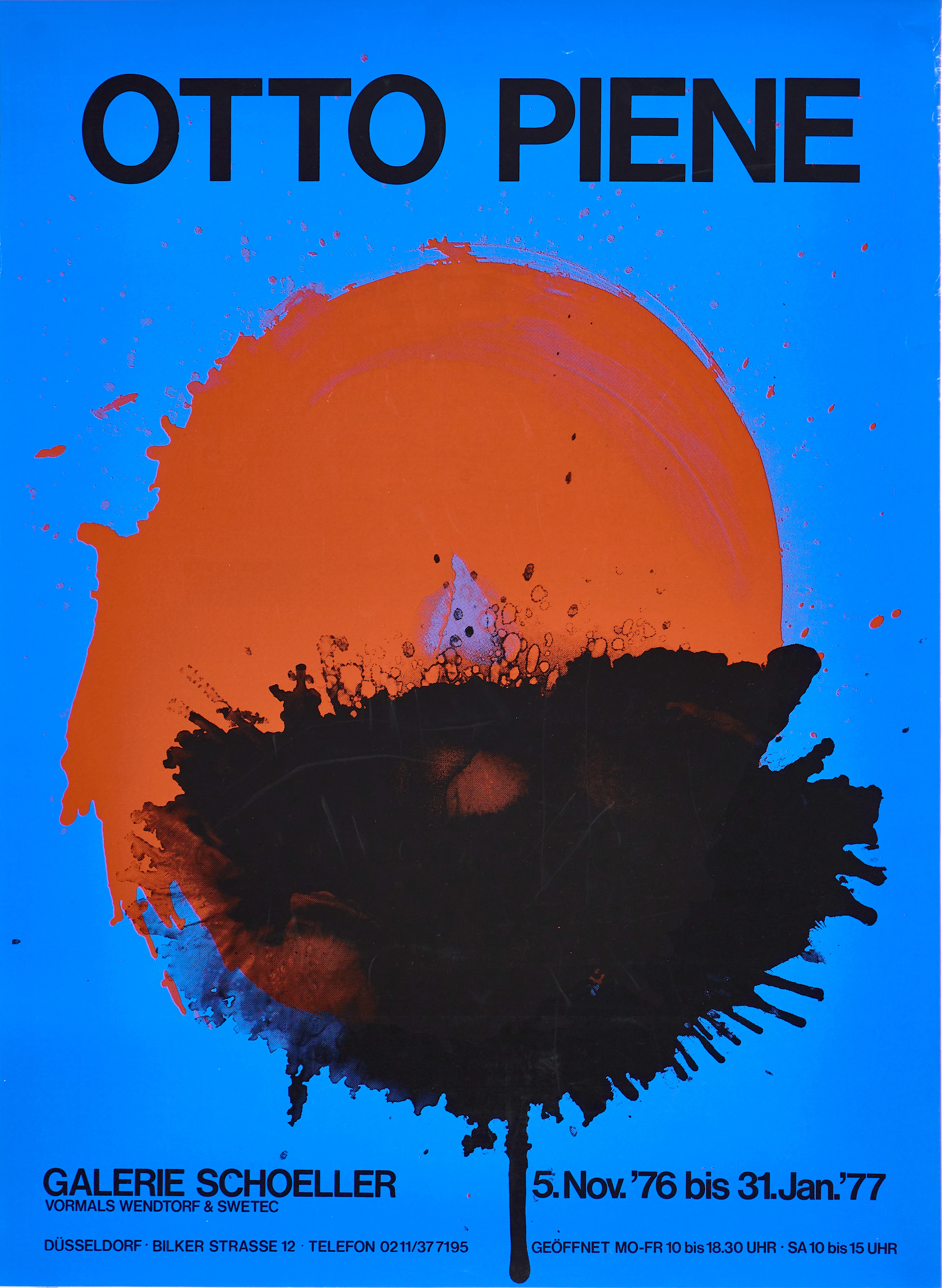 OTTO PIENE (Tyskland, 1928-2014). Efter. Utställningsaffisch, 1976