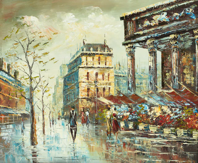 OIDENTIFIERAD KONSTÄR (1900-TAL). Motiv från Paris, signerad, olja på duk.