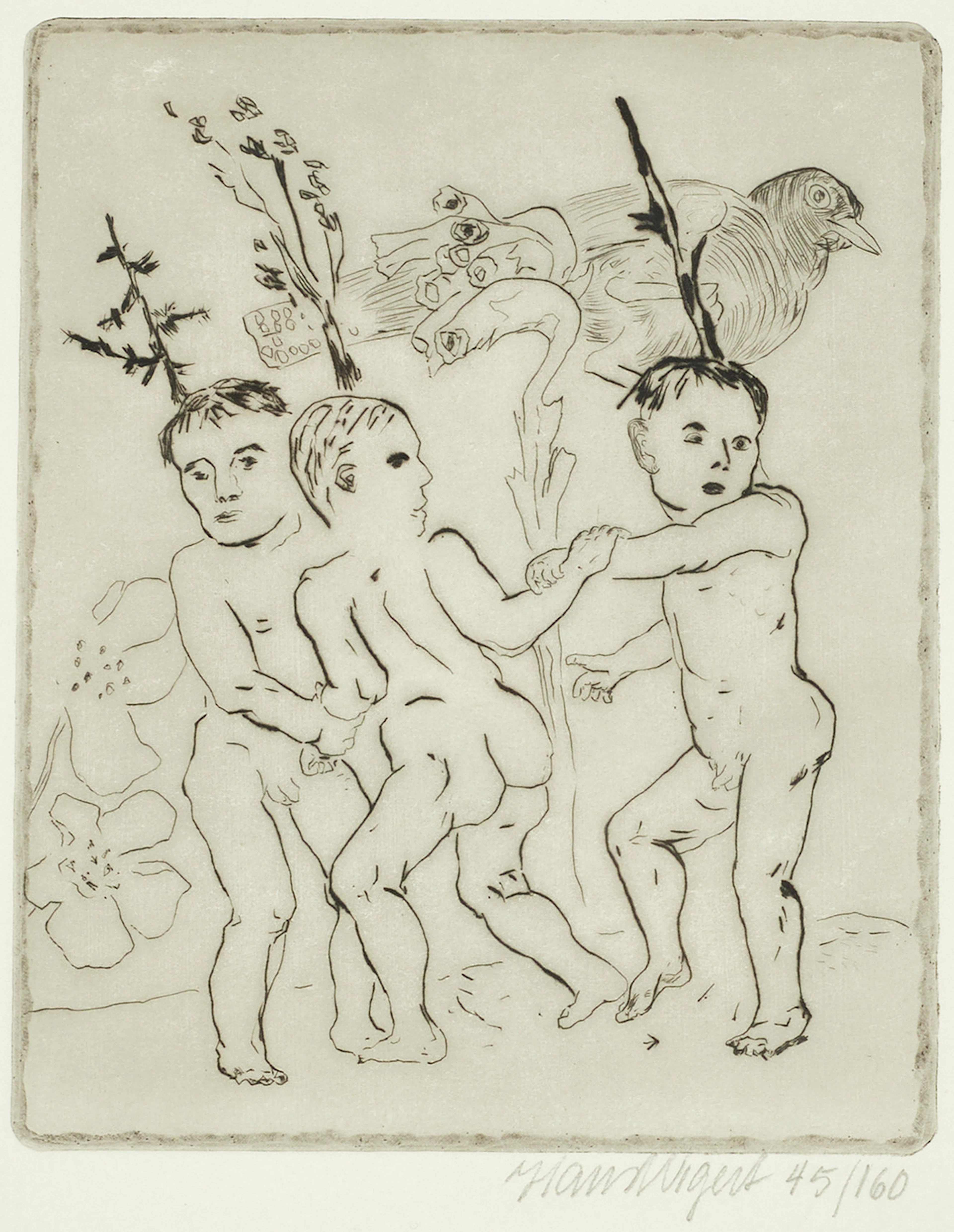 HANS WIGERT (1932-2015). "Bland gök och tallört", 1982, signerad