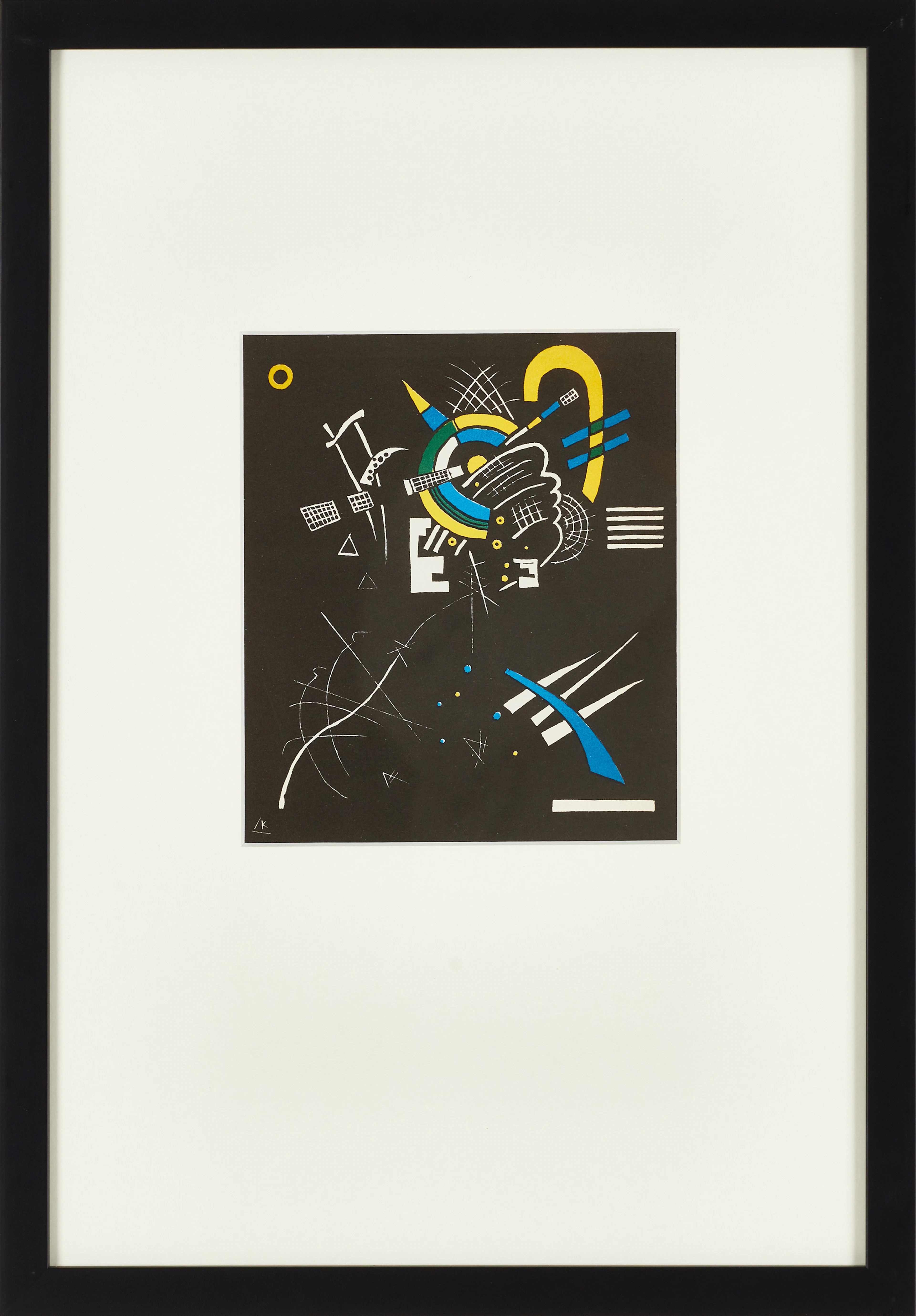 WASSILY KANDINSKY, efter, Komposition, 1956, signerad i plåten, färgtryck.