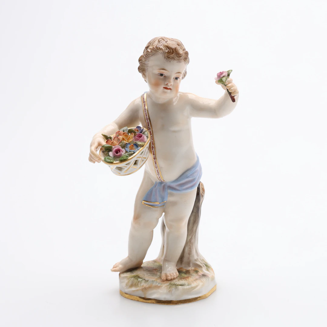 JOHANN JOACHIM KAENDLER. FIGURIN, PORSLIN, MODELL A64, VÅREN, UR ÅRSTIDERNA