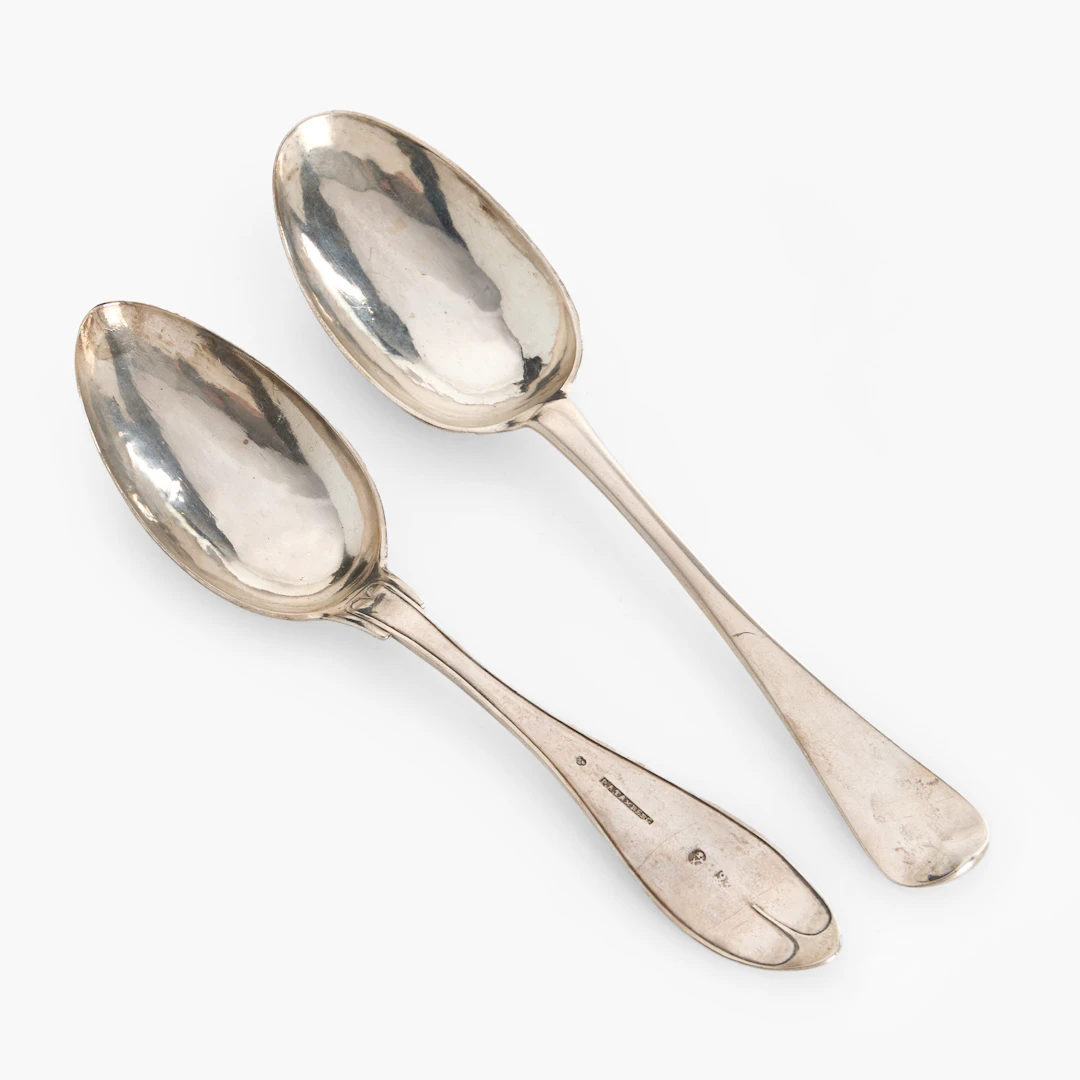 MATSKEDAR, 2 st, silver, 1700-/1800-tal, varav en Pehr Abraham Taxberg