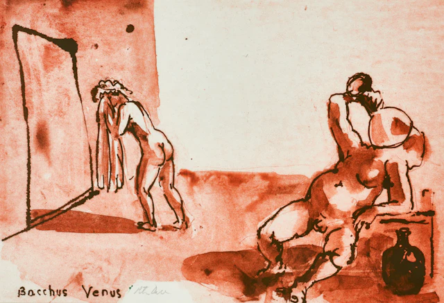 PETER DAHL (1934-2019). "Epistel N:o 20" (Bacchus Venus), utförd 1984