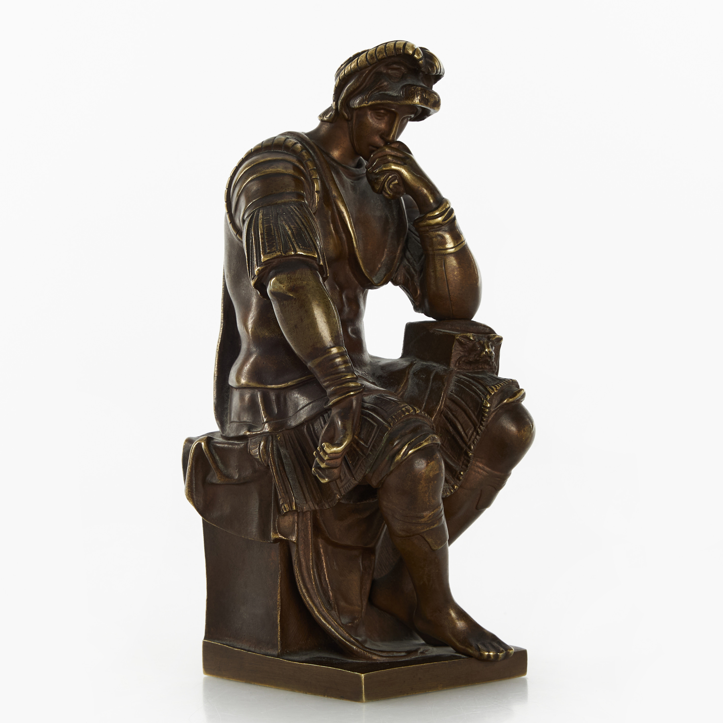 MICHELANGELO BUONAROTTI, KOPIA EFTER. Skulptur, efter Lorenzo de Medicis