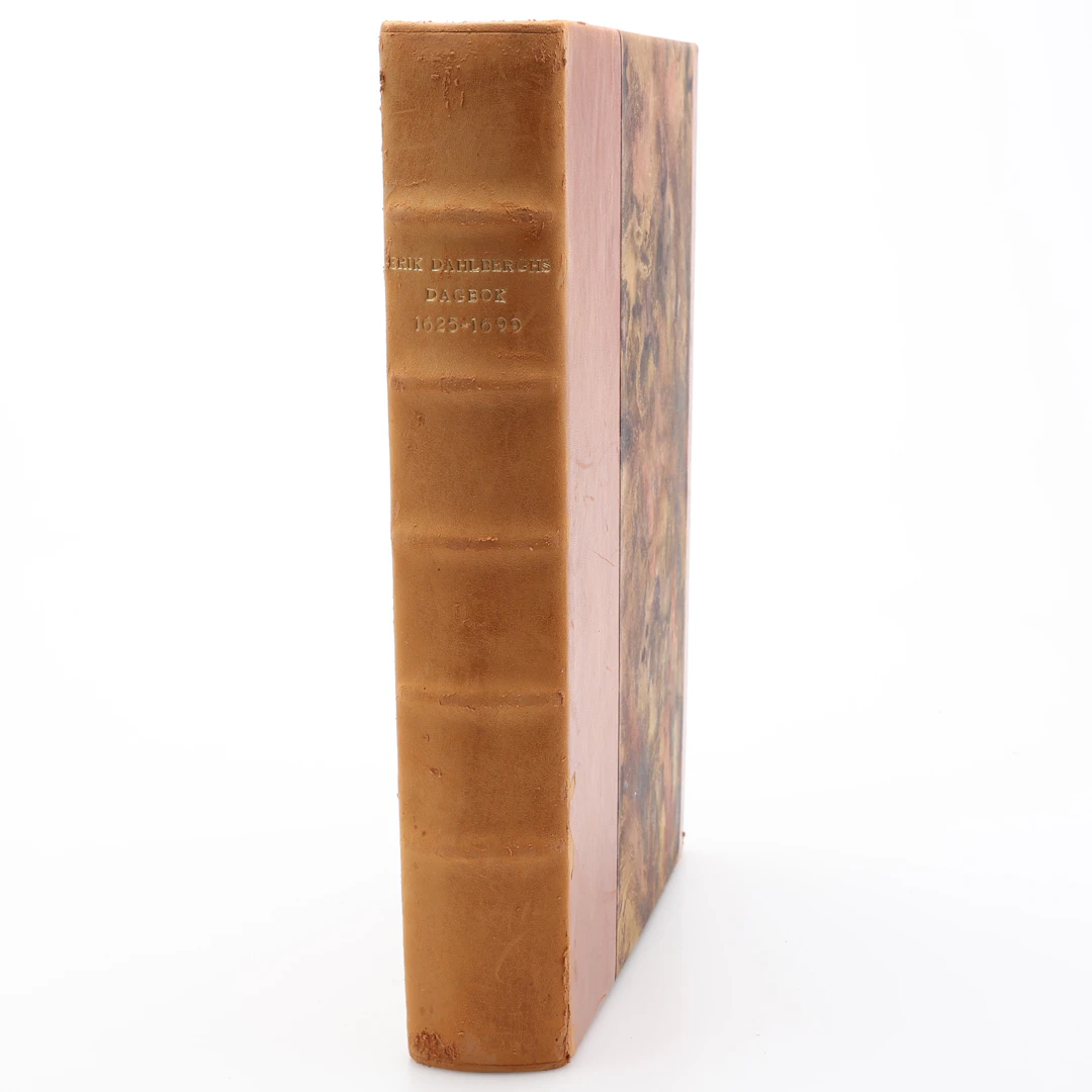 ERIK DAHLBERGS DAGBOK 1625-1699 UTGIVEN 1912 I ETT HALVFRANSKT BAND