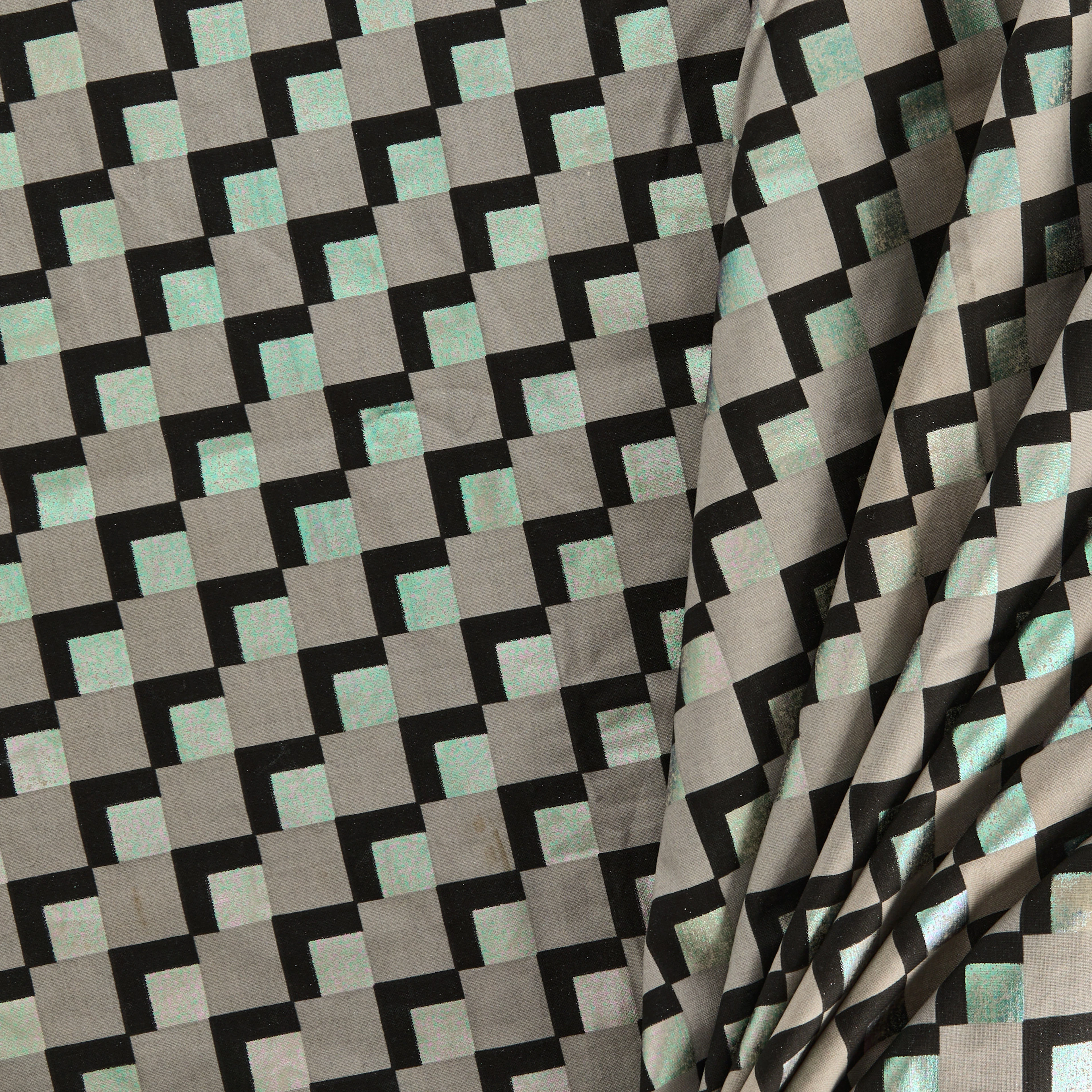 VERNER PANTON (1926–1998). Gardinlängder ett par, textil "Mira - Terzo".