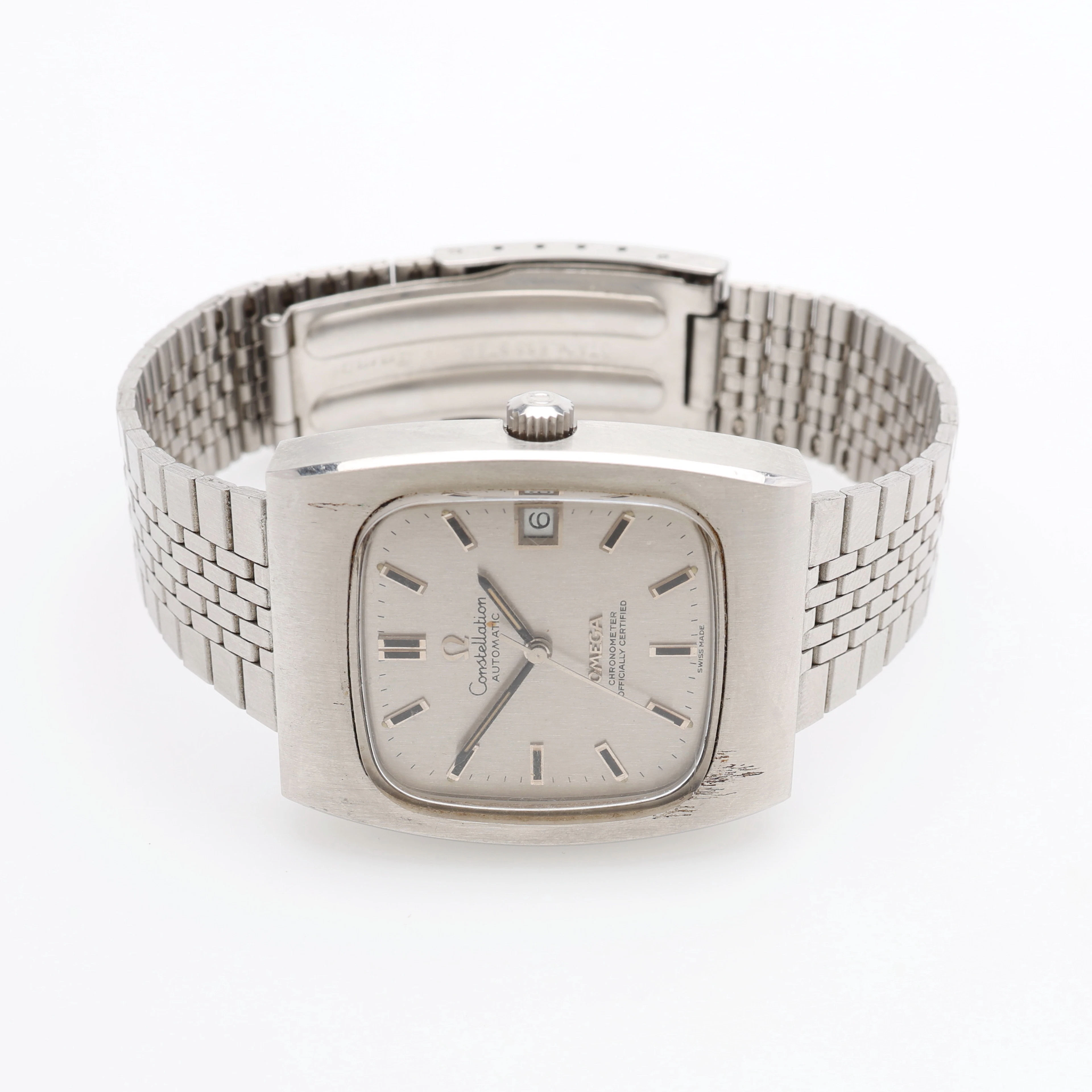 ARMBANDSUR, STÅL, OMEGA CONSTELLATION CHRONOMETER, AUTOMATISKT UPPDRAG.