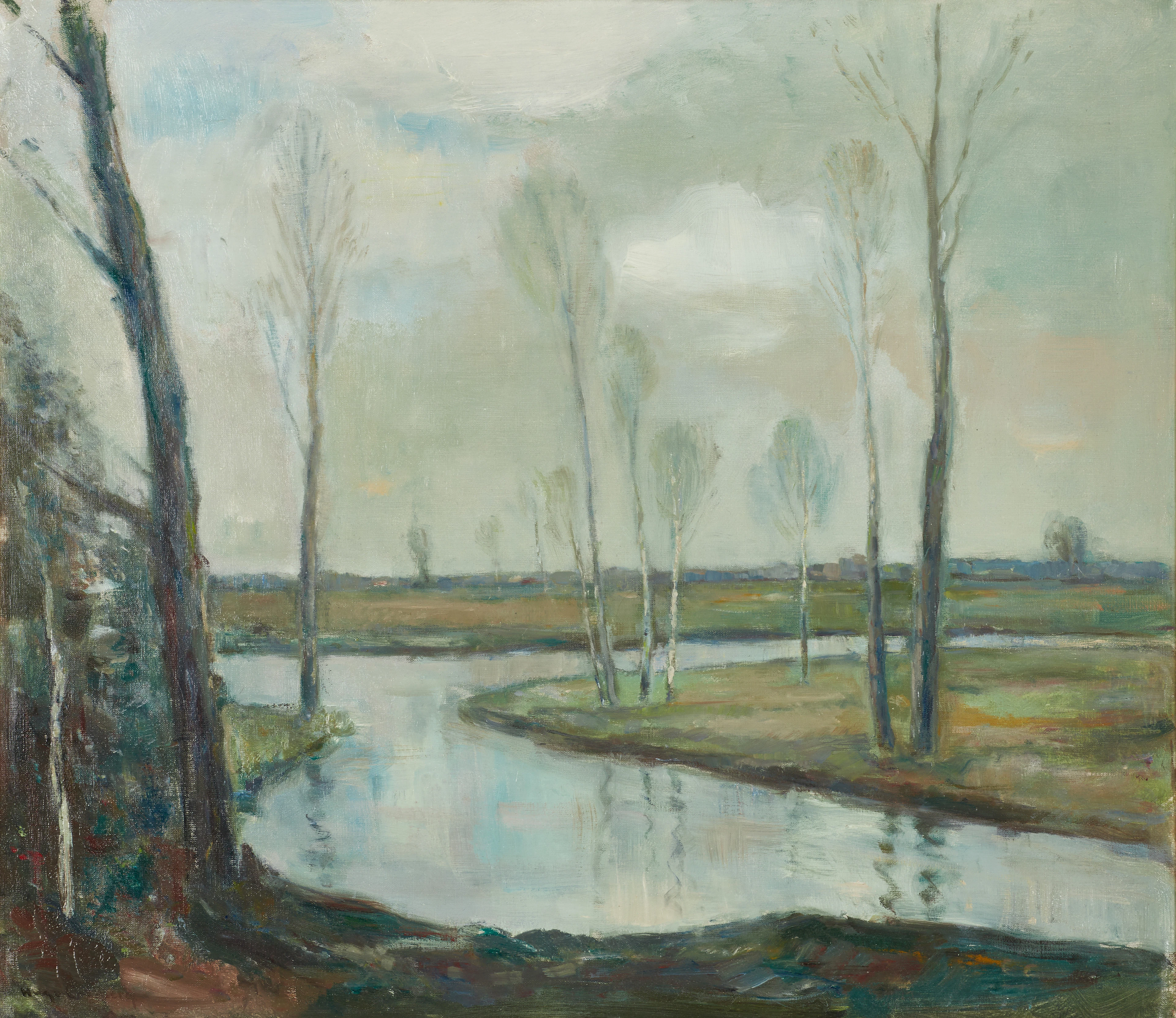 HUGO CARLBERG (Sverige, 1880-1943), Landskap, signerad, olja på duk.