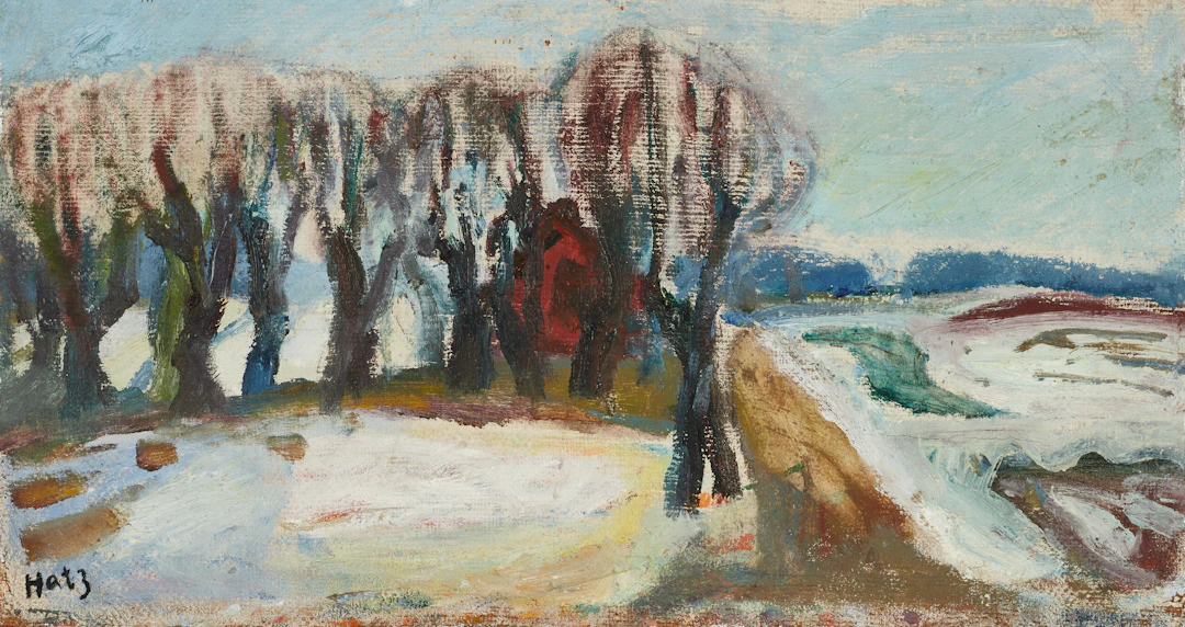 FELIX HATZ (Wien 1904-1999 Stockholm), Vårvinterträd, signerad Hatz