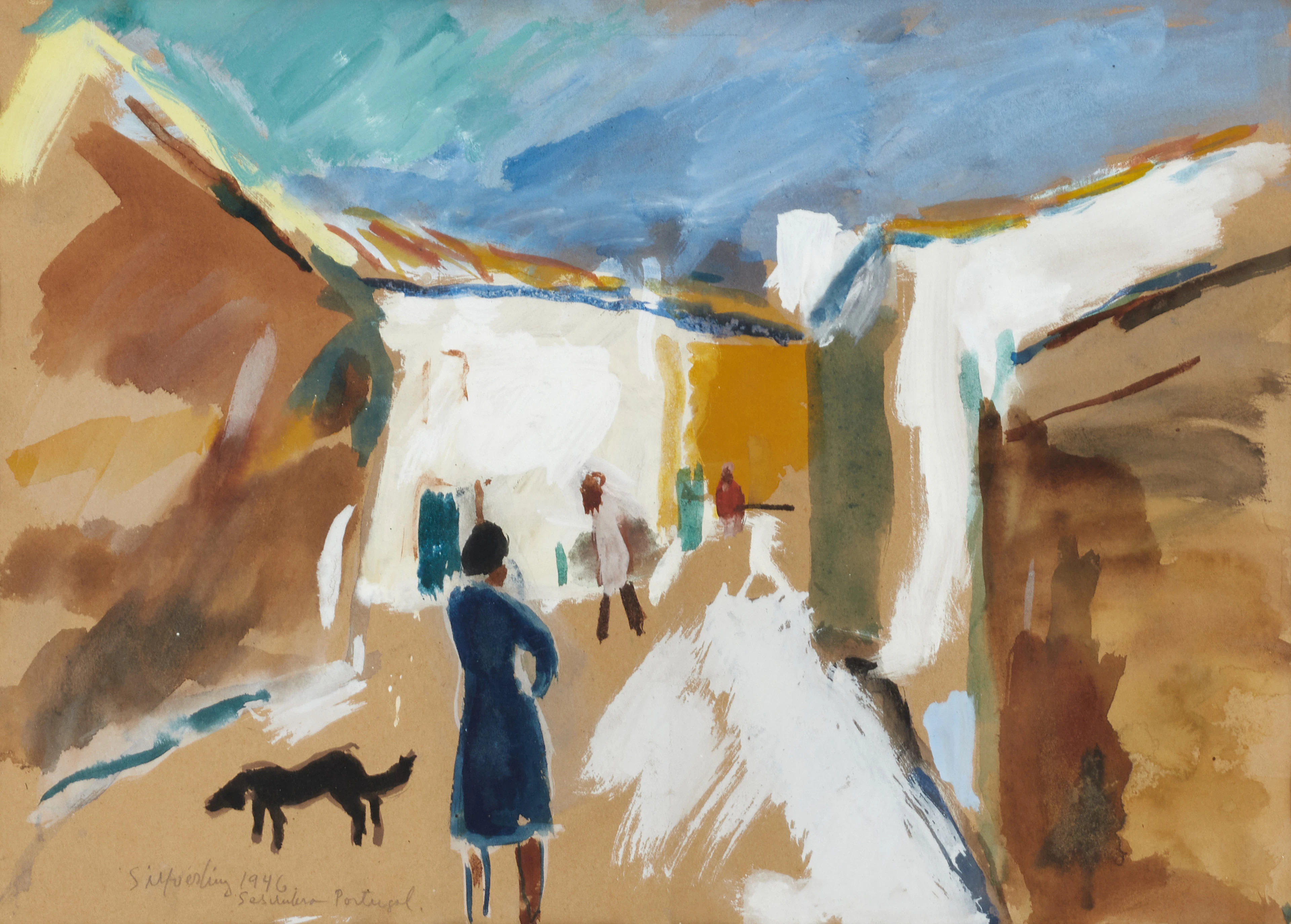 LILLY (LIL) SILFVERLING (Sverige, Stockholm, 1909-1979). "Sesimbra