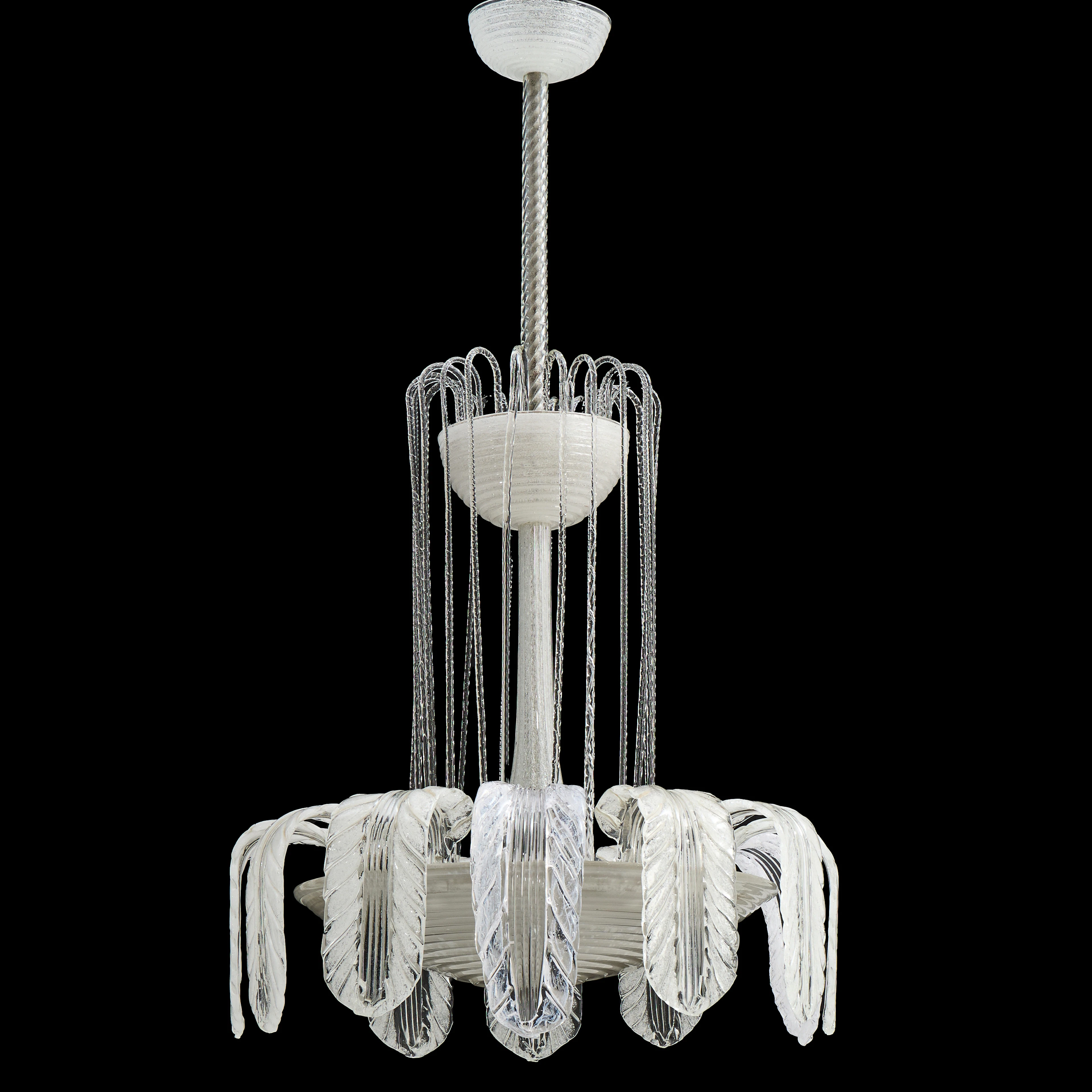 ERCOLE BAROVIER (Italien, 1889 - 1972). Ljuskrona, Murano Deco, sk.