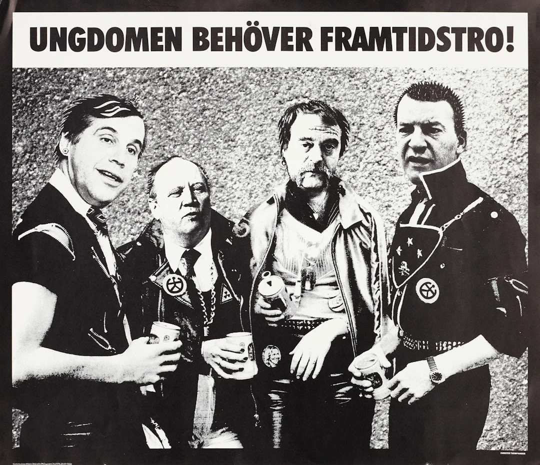 CHRISTER THEMPTANDER (Stockholm, 1943), affisch, "Ungdomen behöver