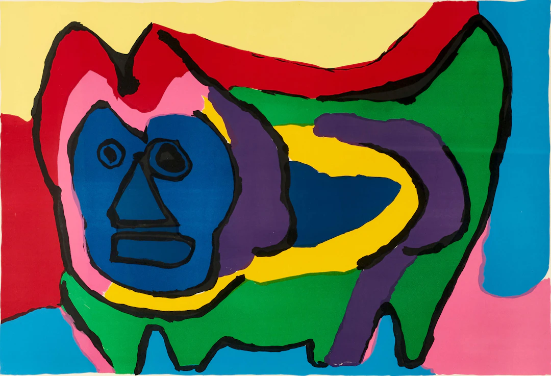 KAREL APPEL (NEDERLÄNDERNA, 1921–2006). Figurkomposition, signerad