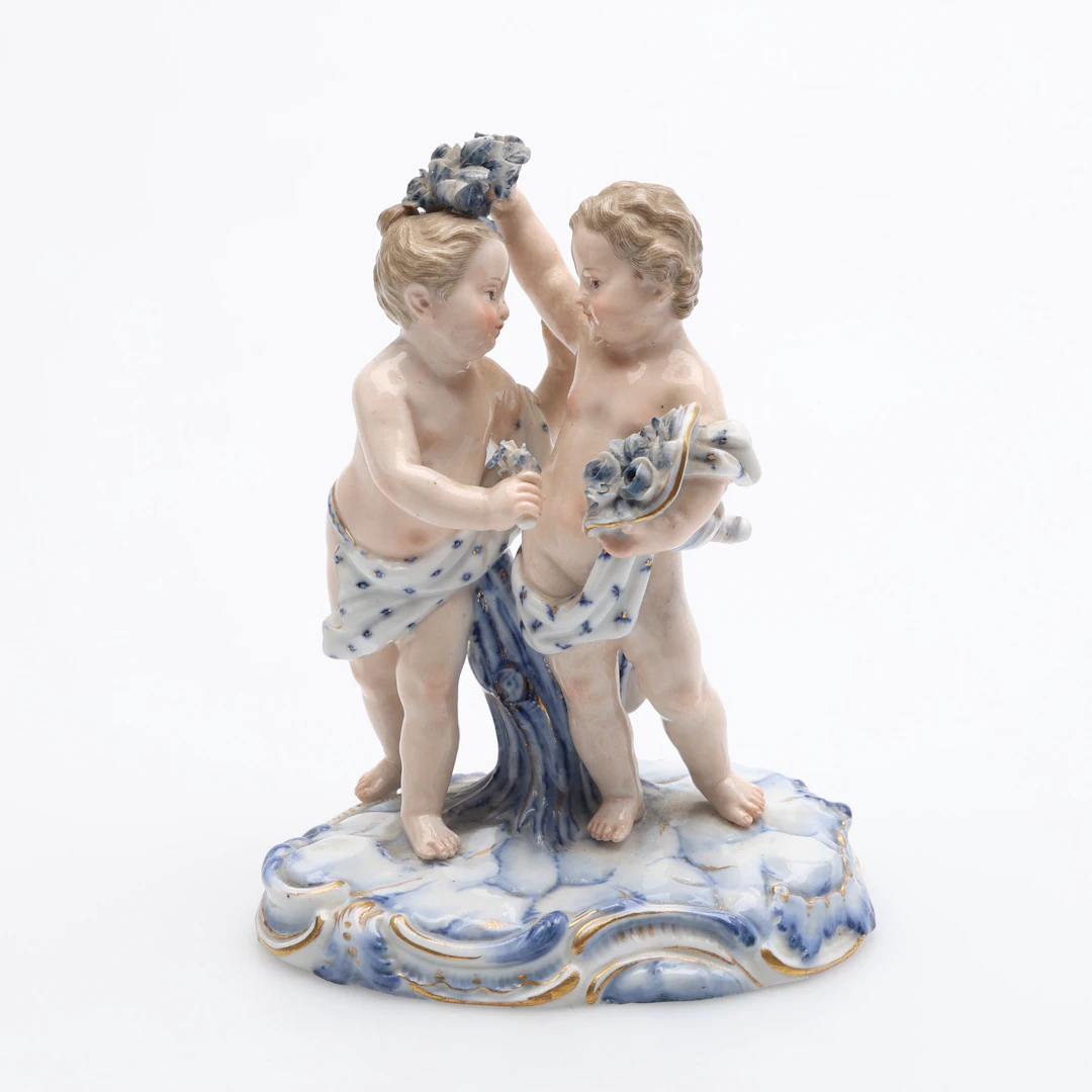 JOHANN JOACHIM KÄNDLER. FIGURIN, PORSLIN, MODELL 2991, MEISSEN, 18/1900-TAL.