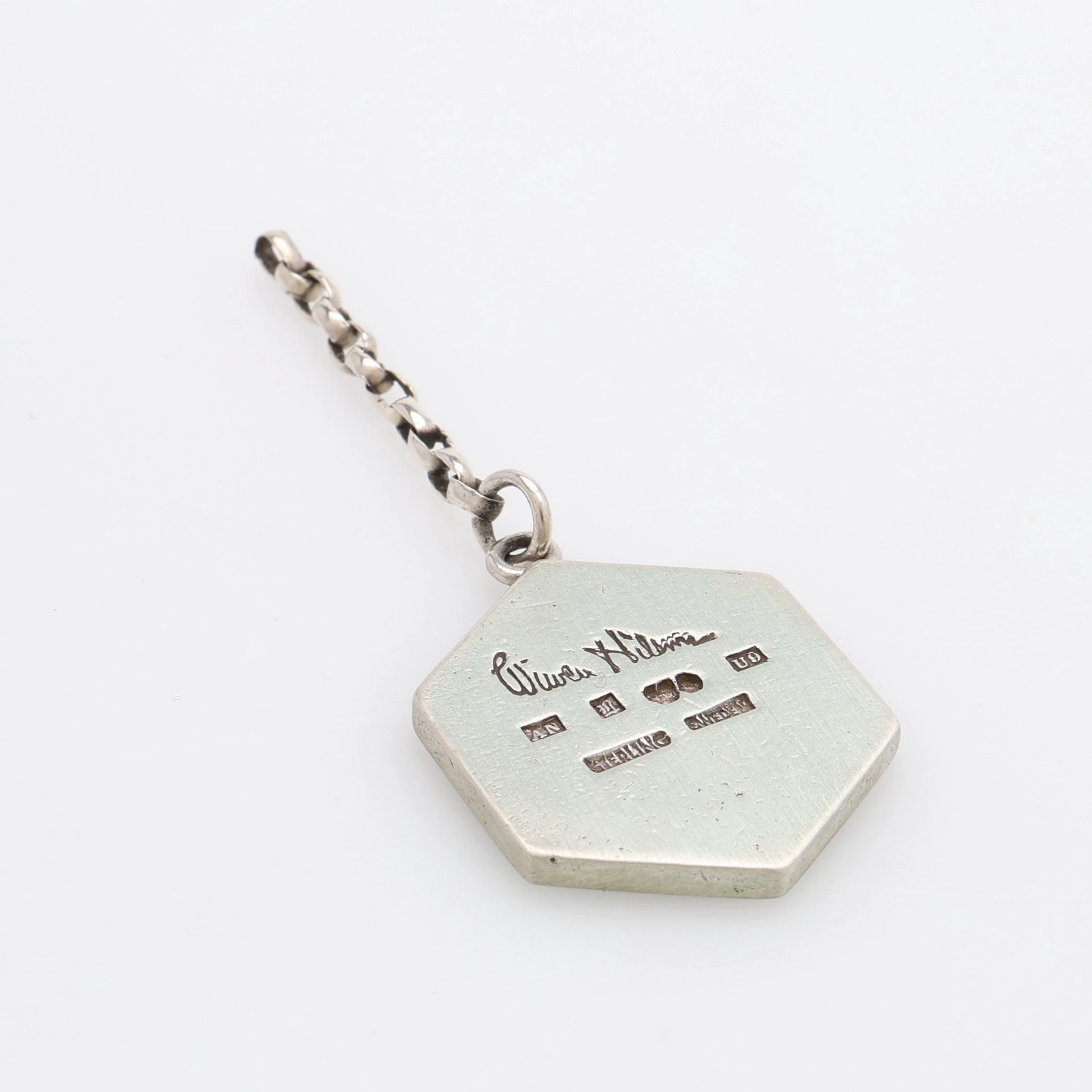 WIWEN NILSSON. NYCKELRING, STERLINGSILVER.