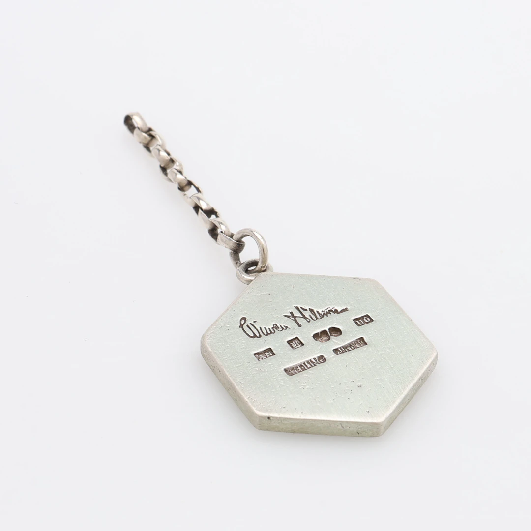 WIWEN NILSSON. NYCKELRING, STERLINGSILVER.