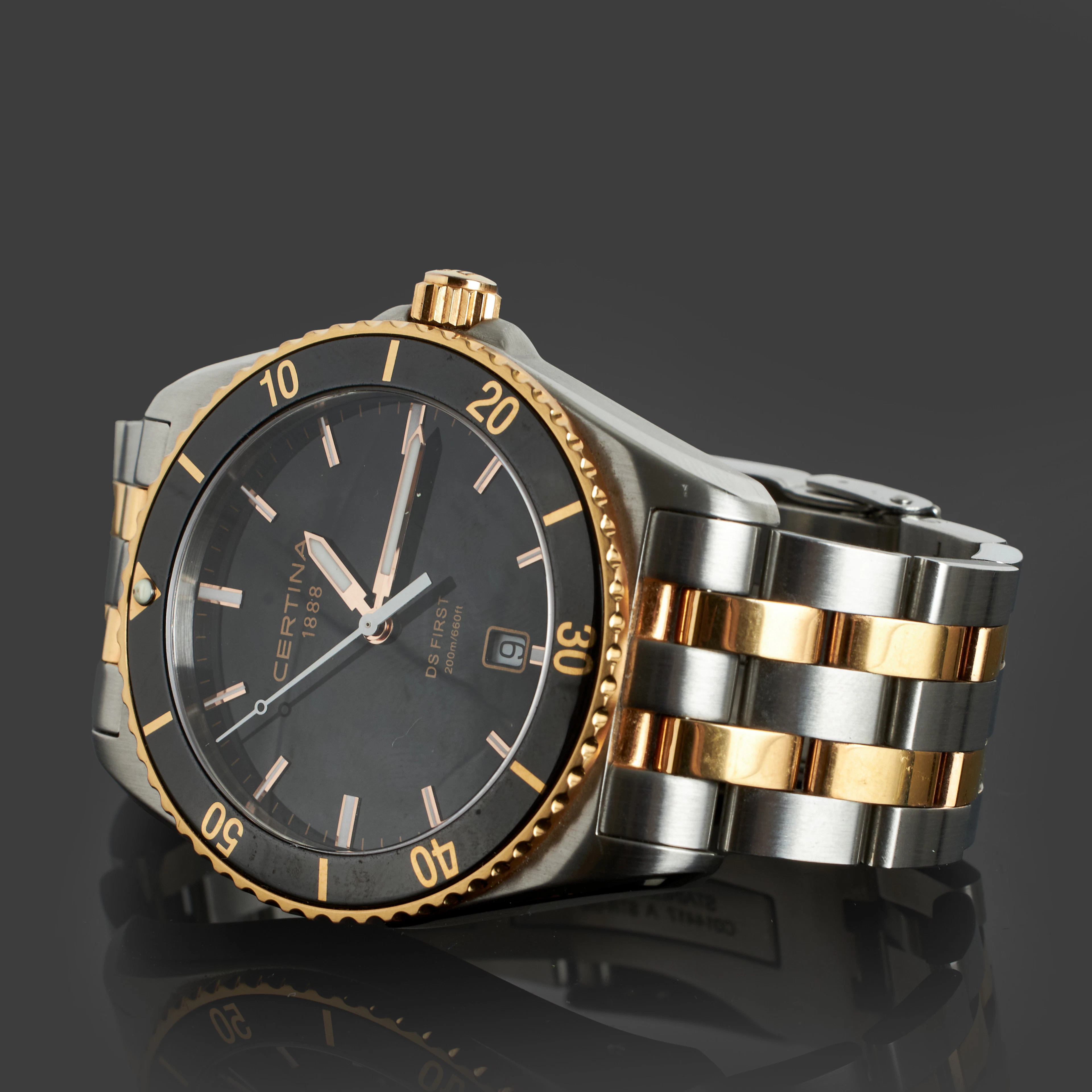 CERTINA, ARMBANDSUR, DS First, ref C014410A, WR 200m, datum, quartz
