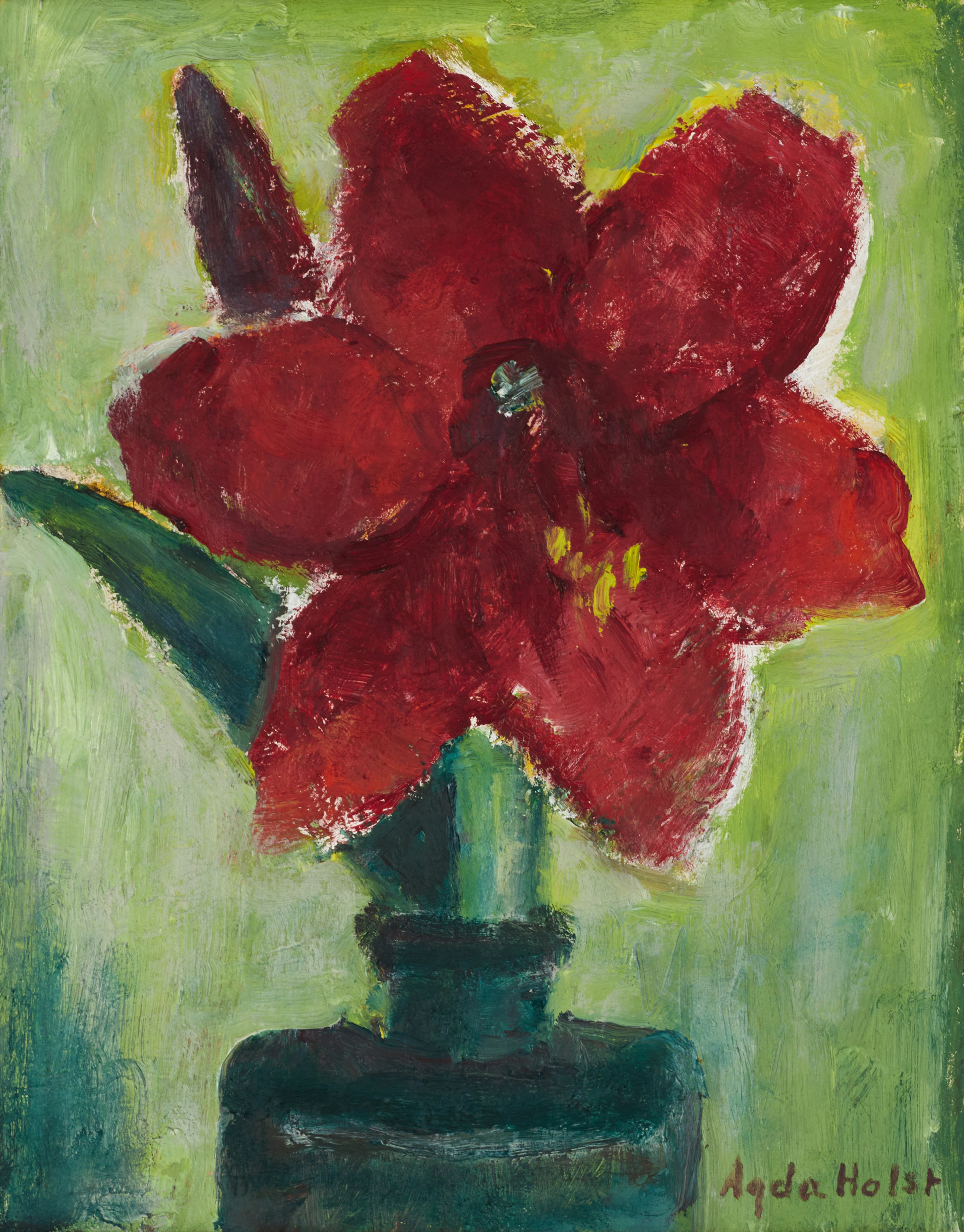 AGDA HOLST (Sverige, Kristianstad, 1886-1976): Amaryllis, signerad