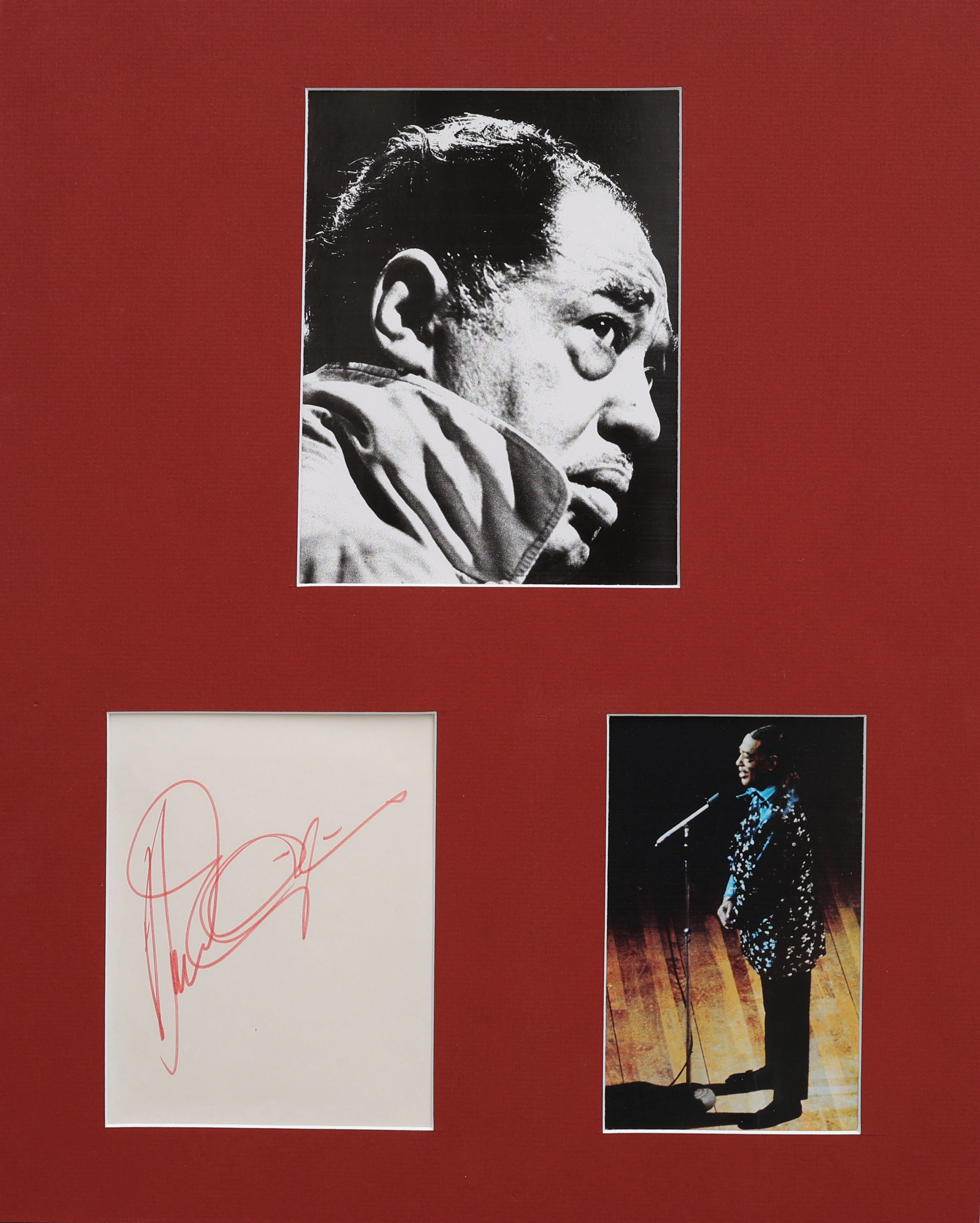 AUTOGRAF. DUKE ELLINGTON (1899-1974). AMERIKANS JAZZMUSIKER, PIANIST
