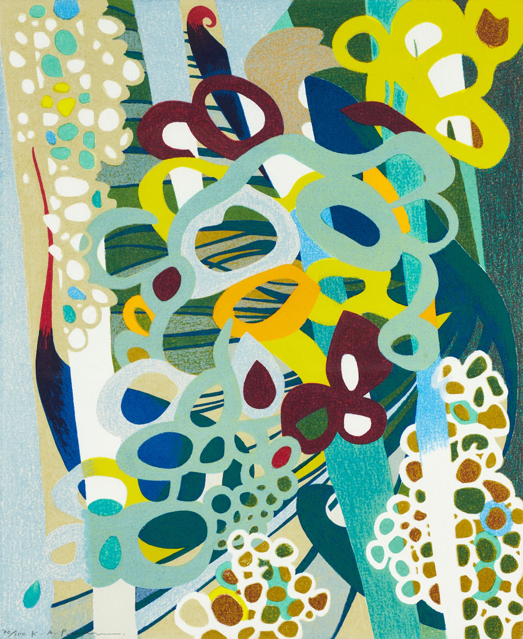KARL AXEL PEHRSON (1921-2005). Abstrakt komposition, signerad och