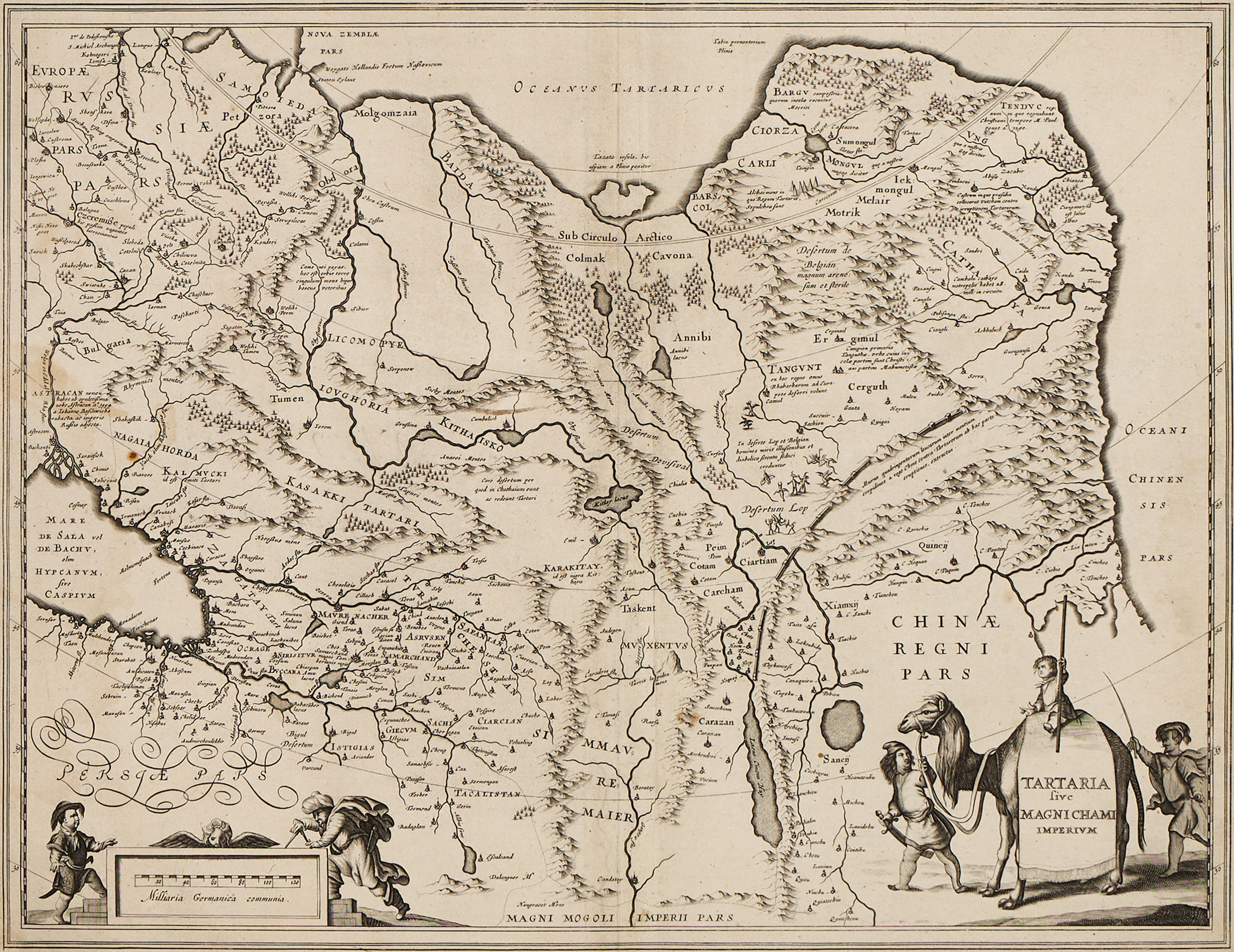 JANSSONIUS, Tartaria sive Magni Chami Imperium, ca 1650.
