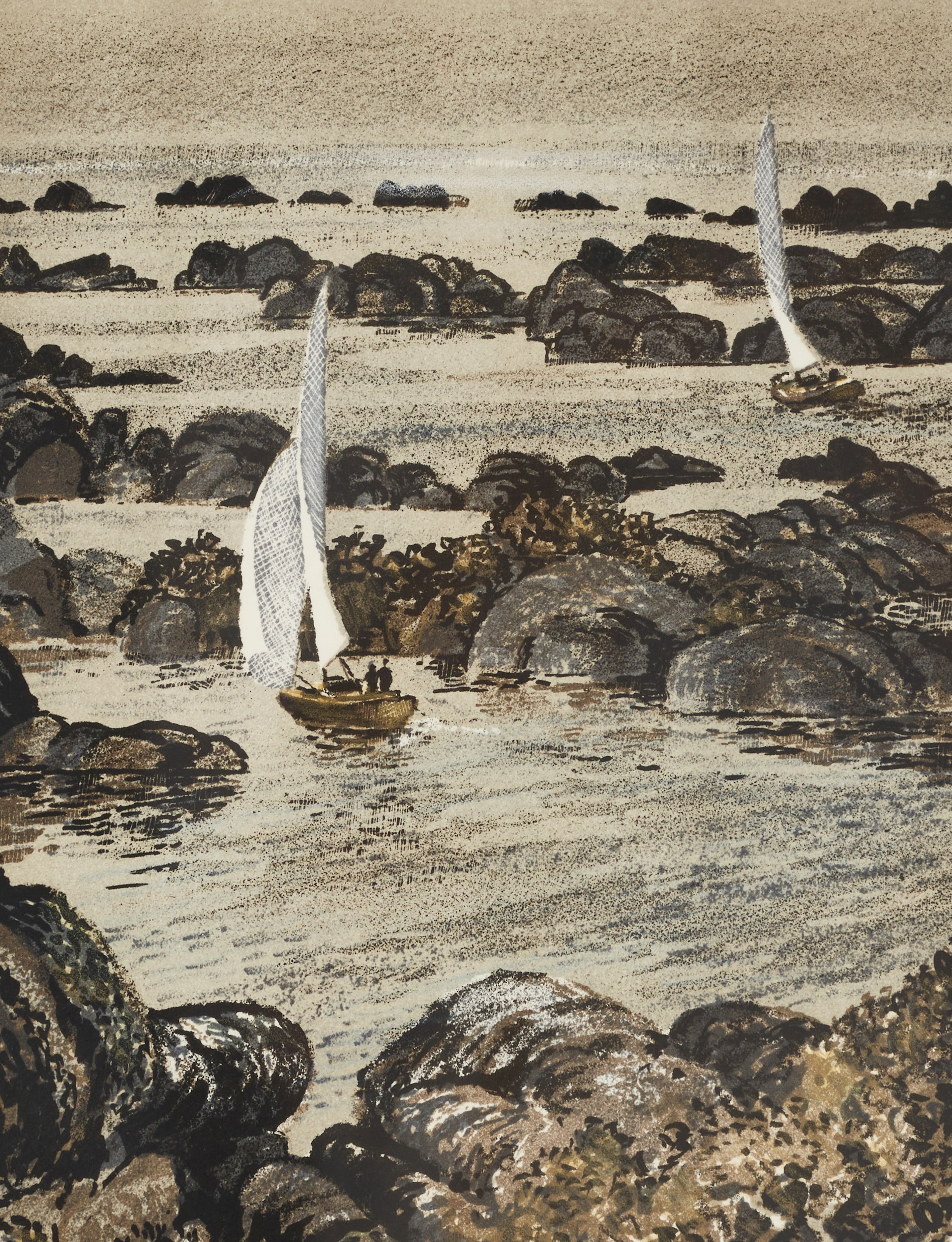 ROLAND SVENSSON (1910-2003). ”Det goda livet”, signerad och daterad